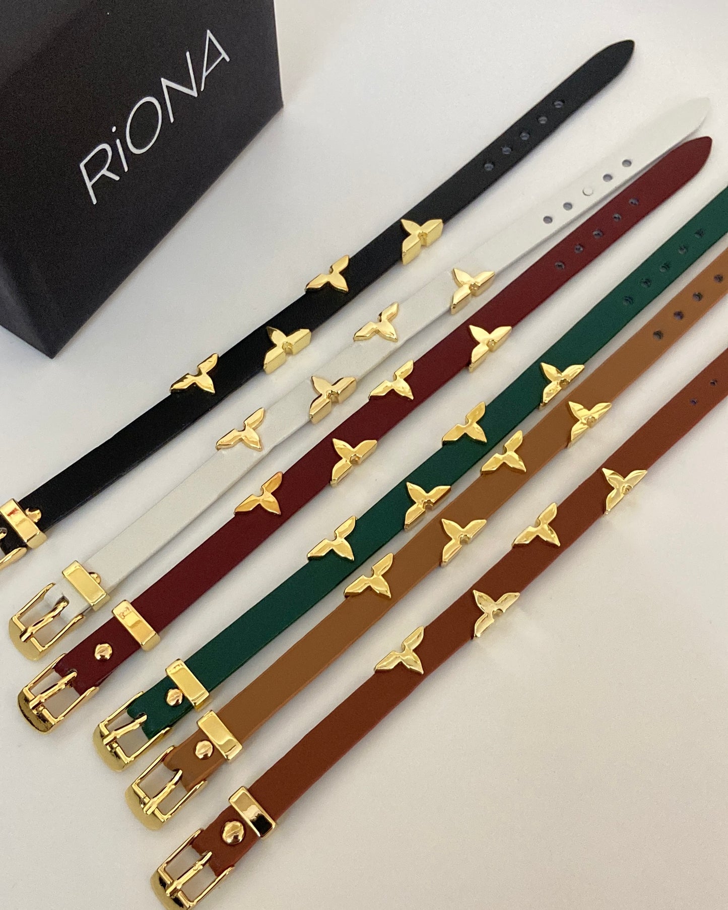 LVN Leather belt Bracelet