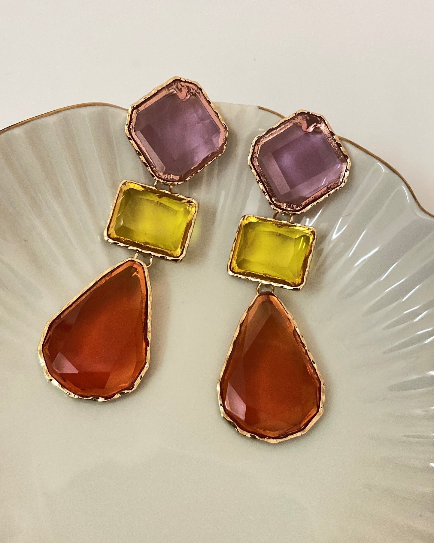 Multi Coloured Statement Earring