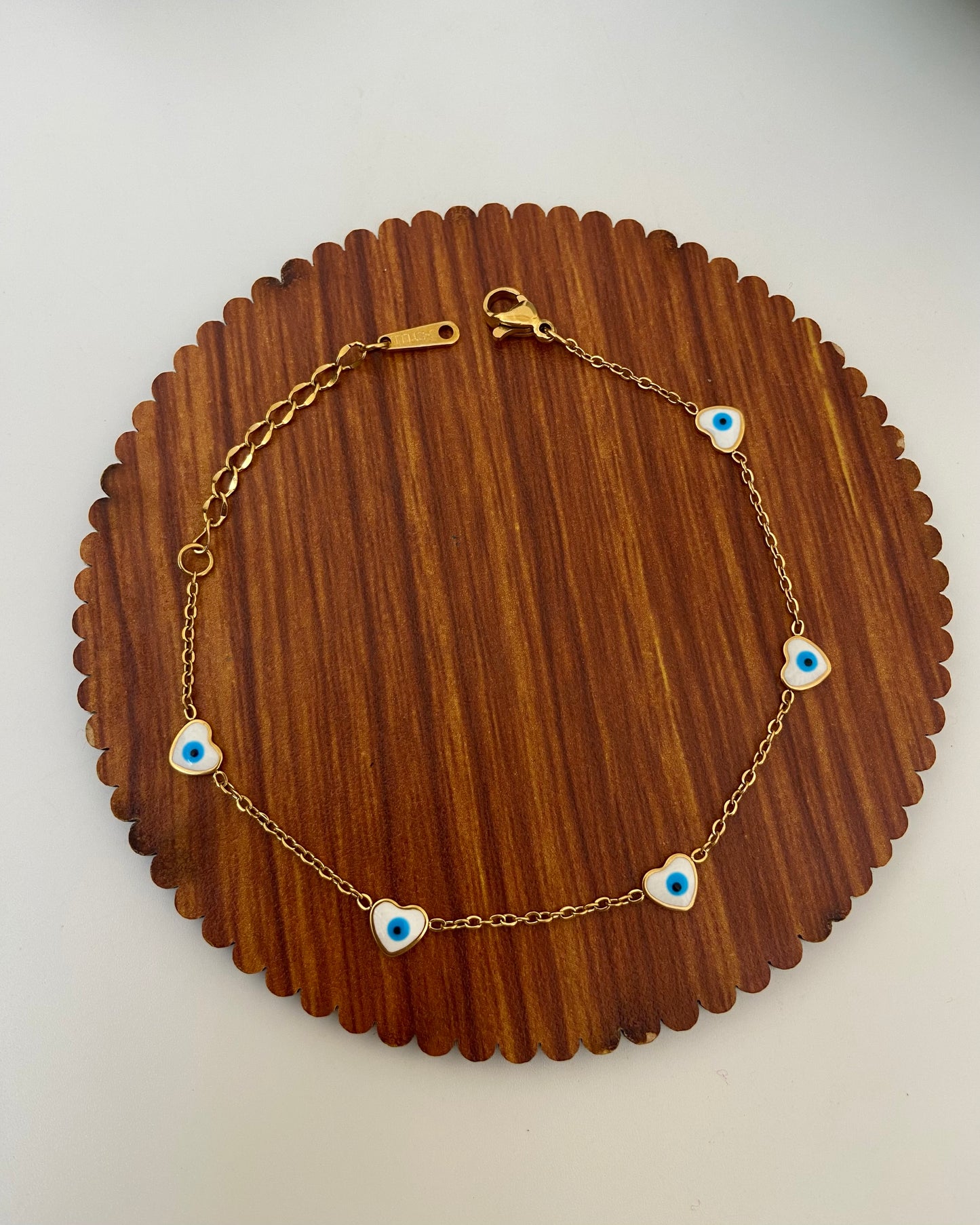 Heart Evil Eye Bracelet