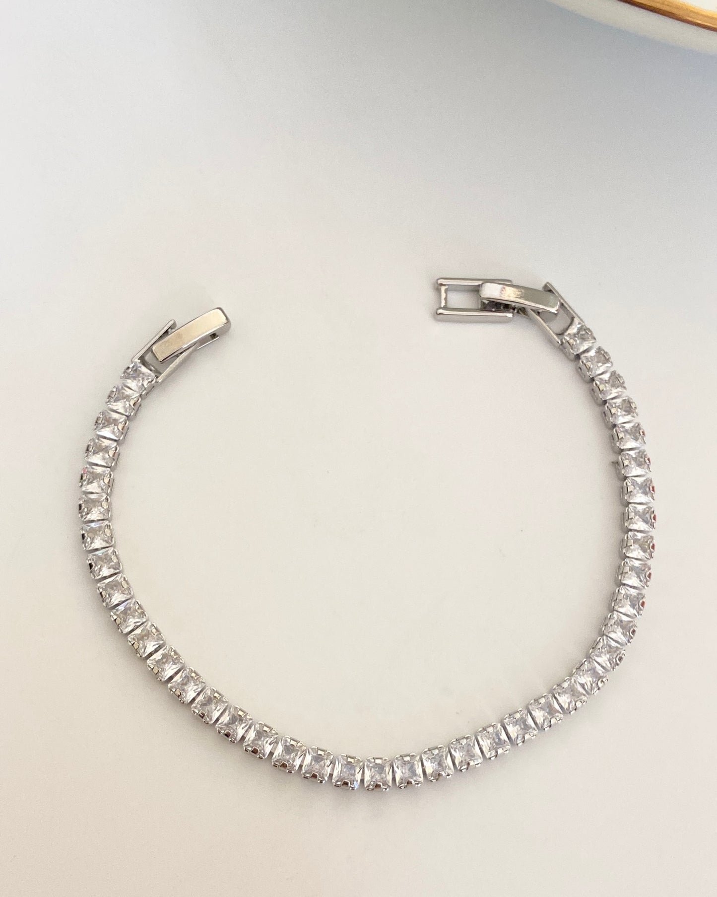 Quins Silver Tennis Bracelet