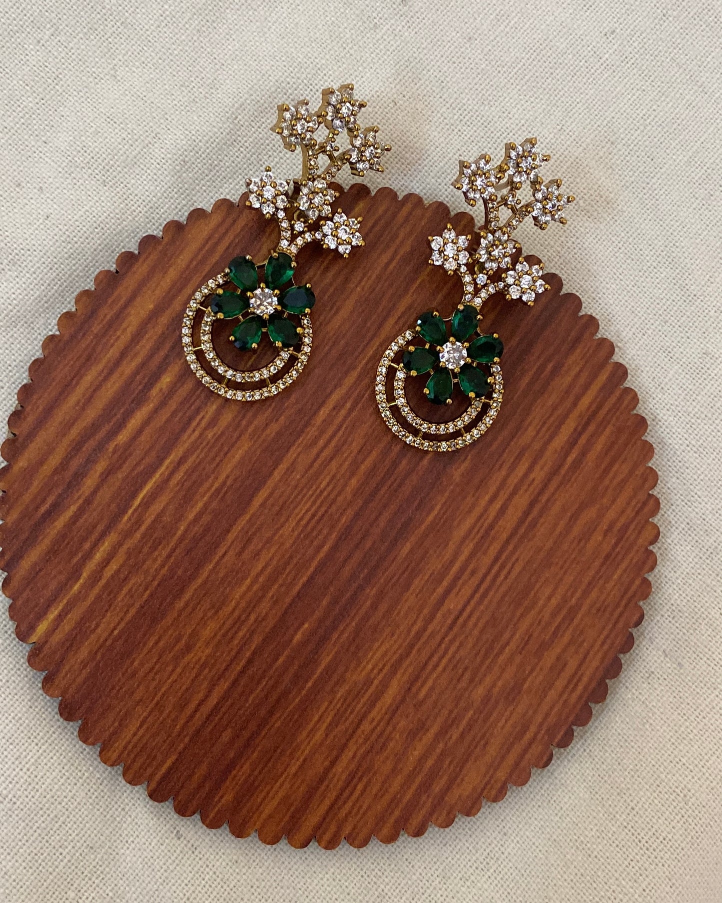 Emerald Flower Set