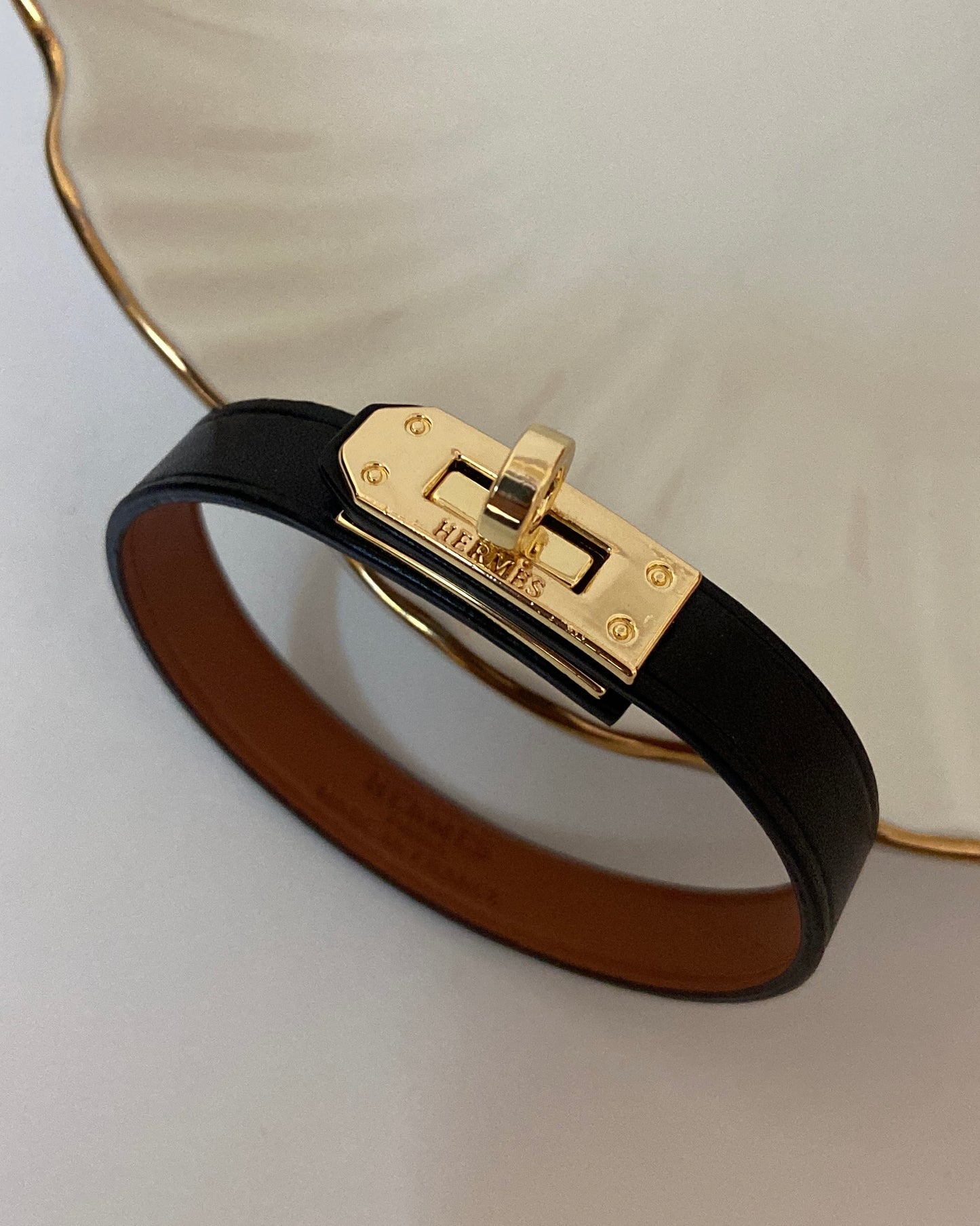 Hermis Miller Leather Belt Bracelet