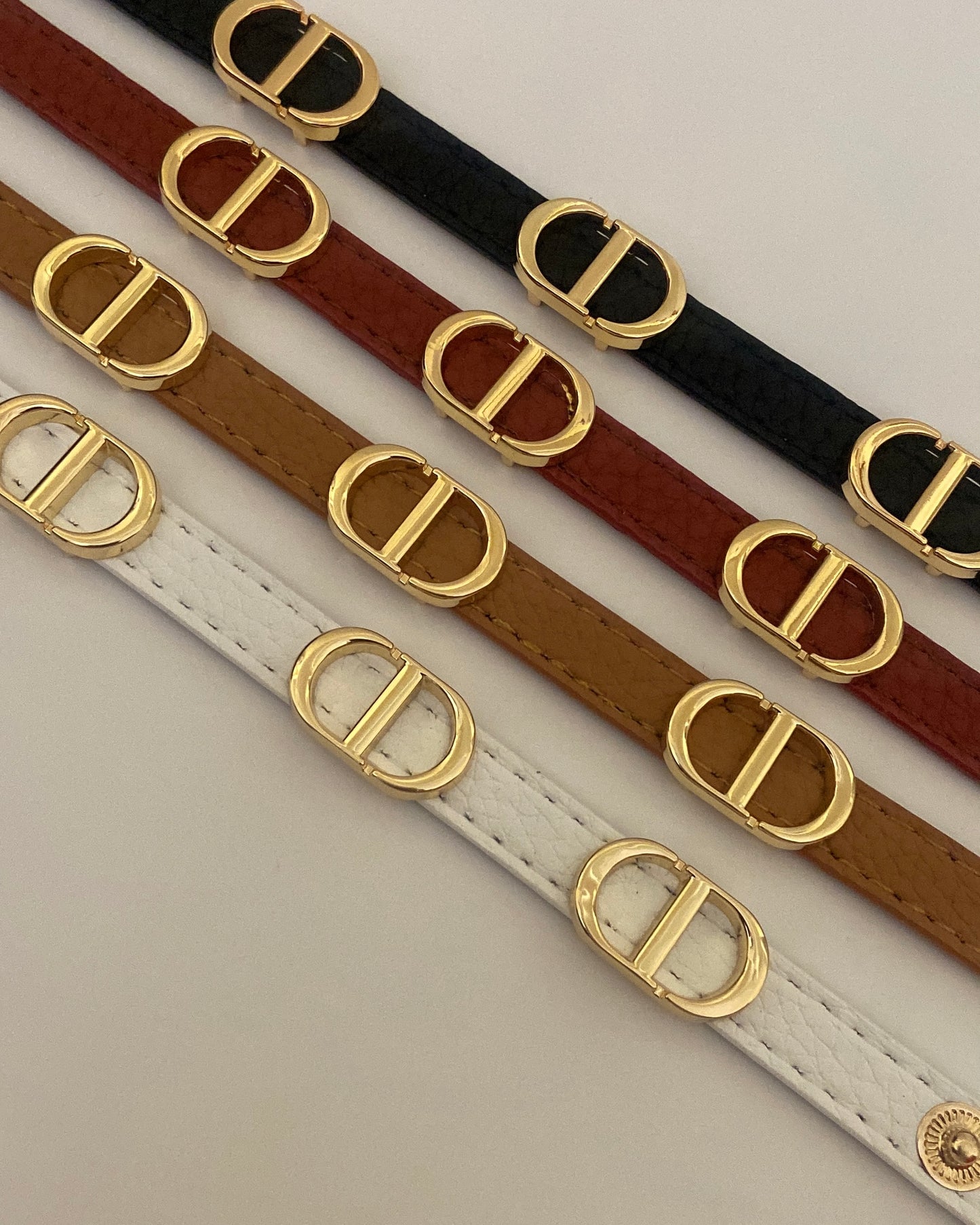 CD Leather belt Bracelet