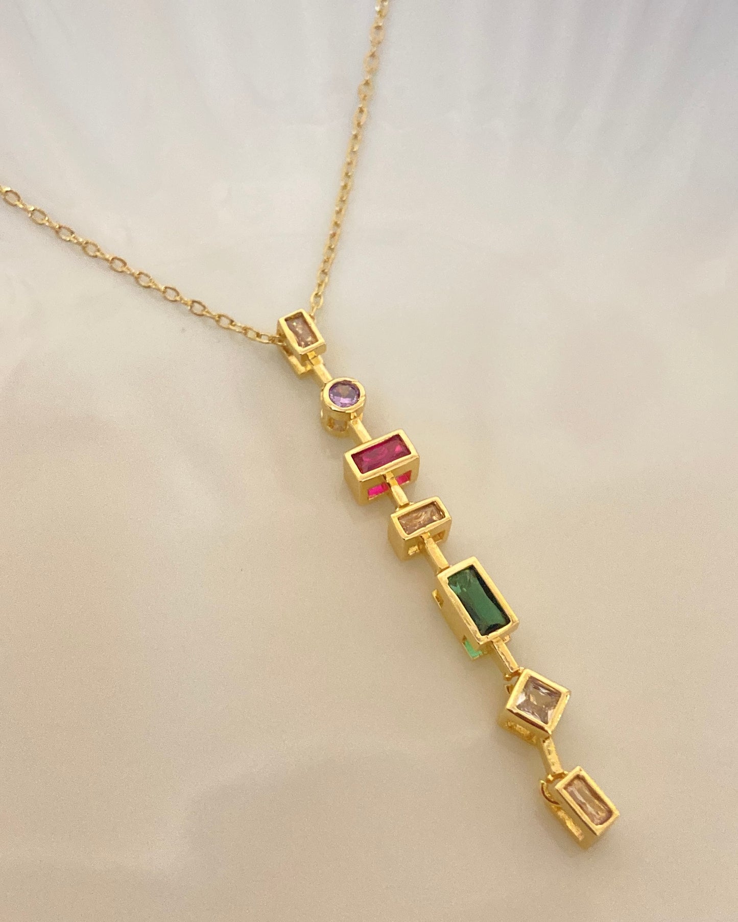 Apsara Gemstone Pendant Necklace
