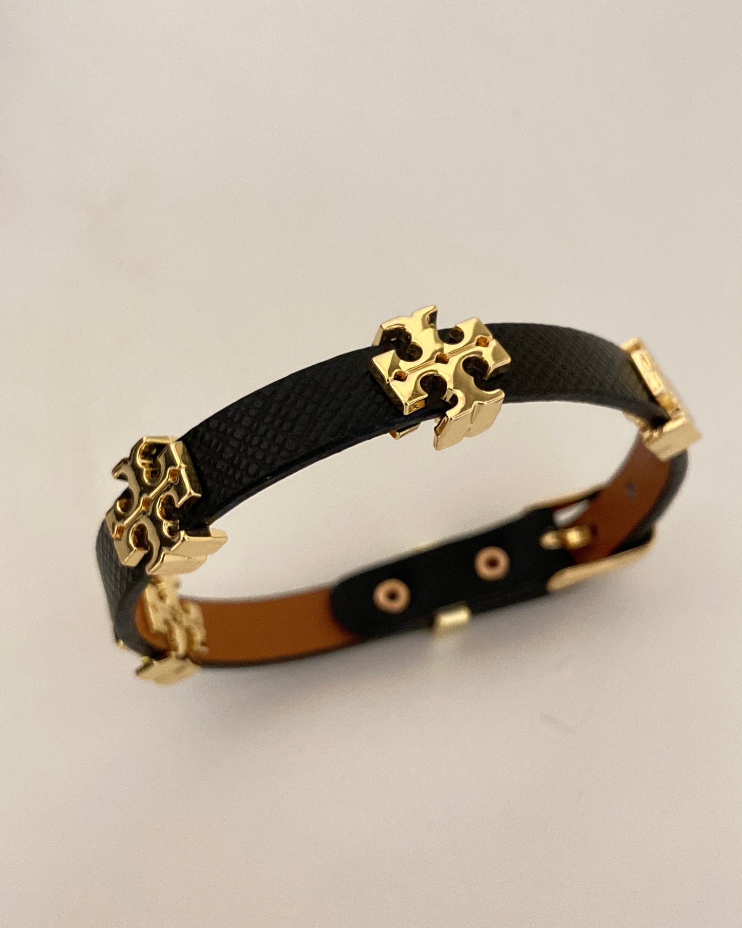 Faux Leather Belt Bracelet