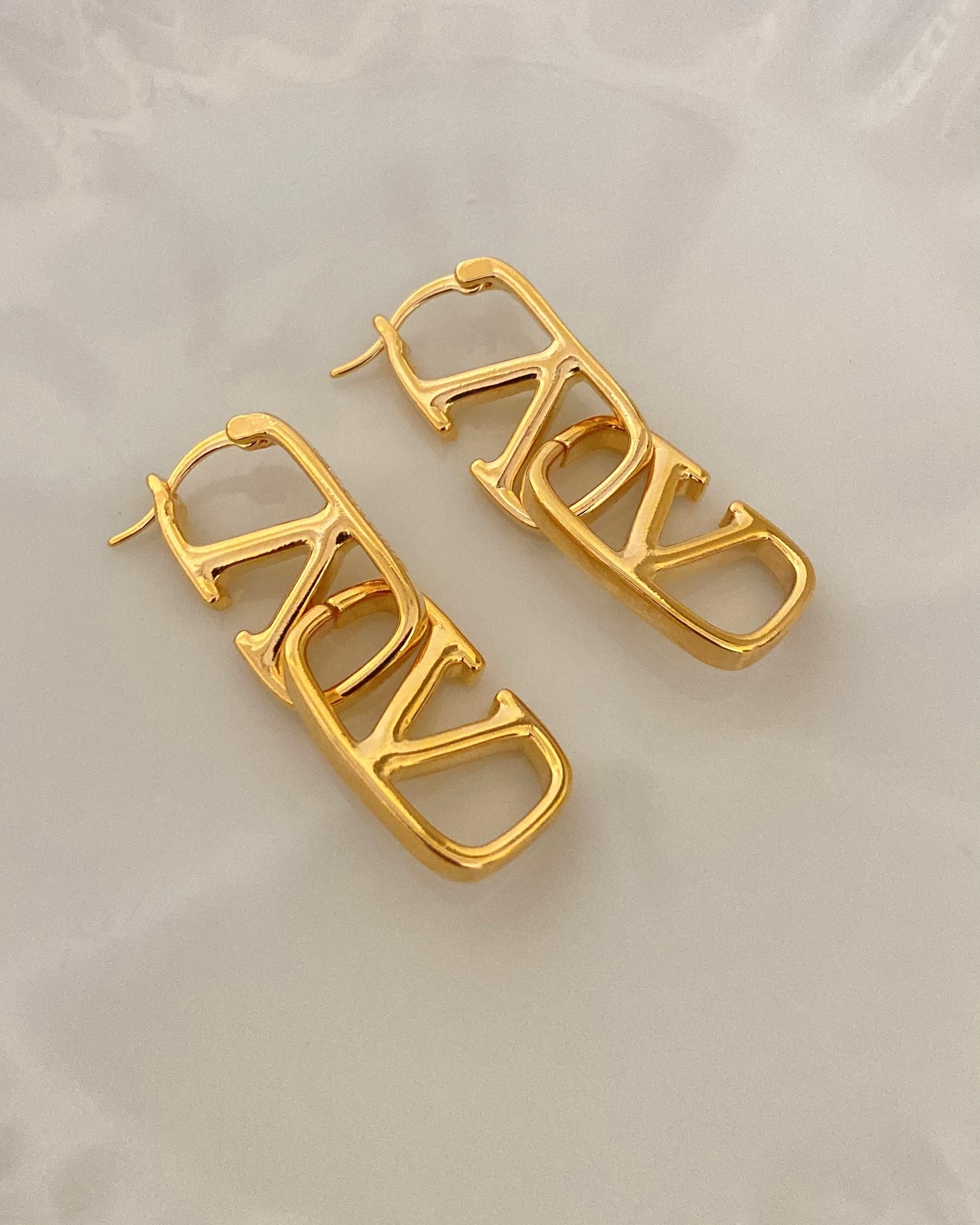 Classic V Hoop Earring