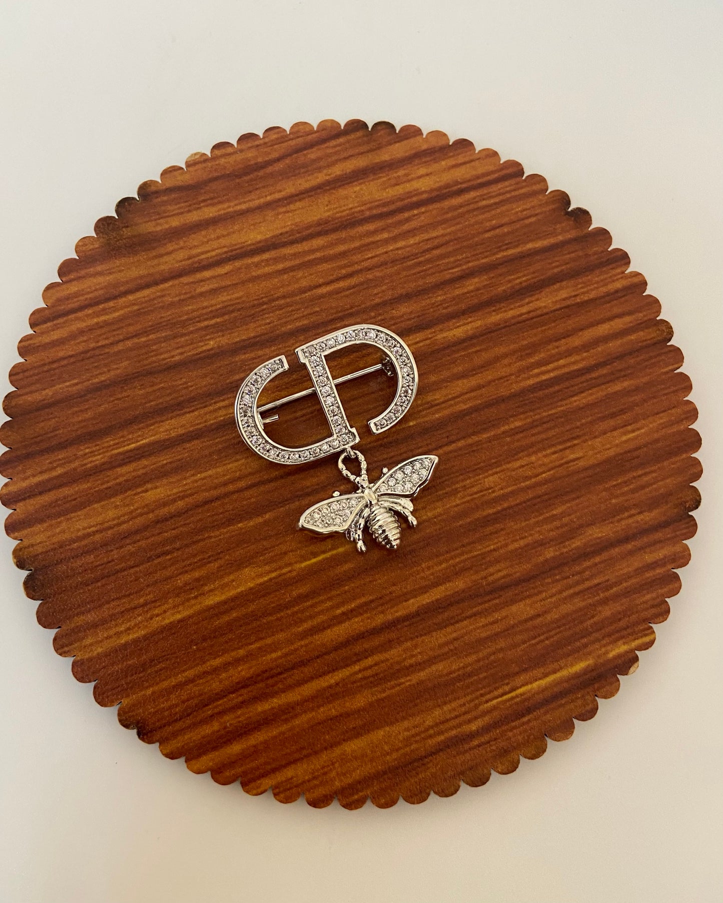 CD bee Brooch