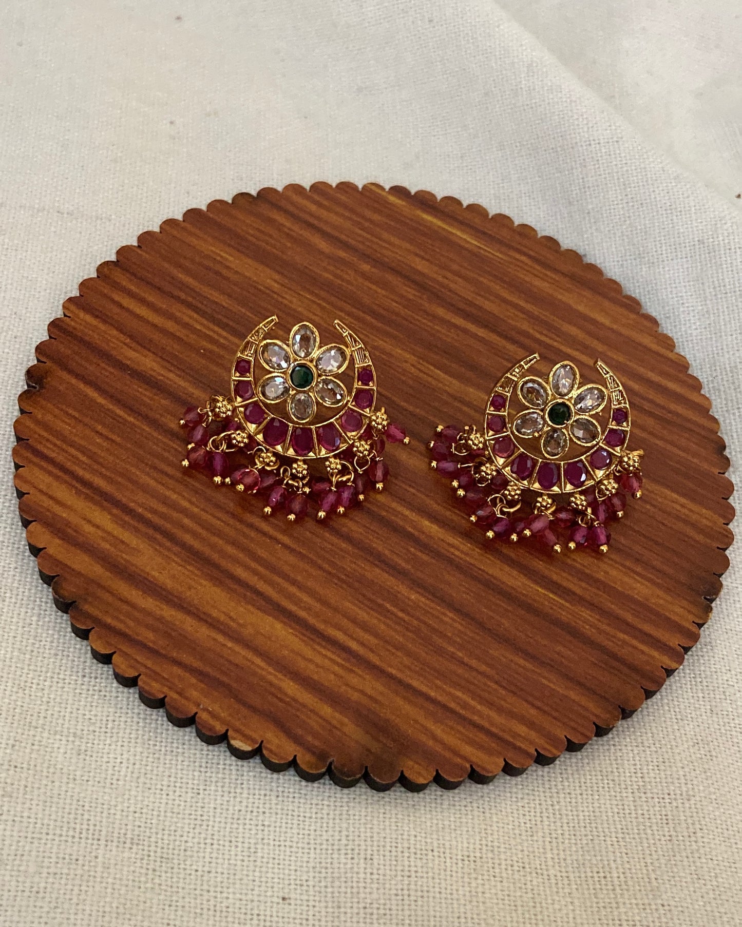 Ruby Chand Bali Earring