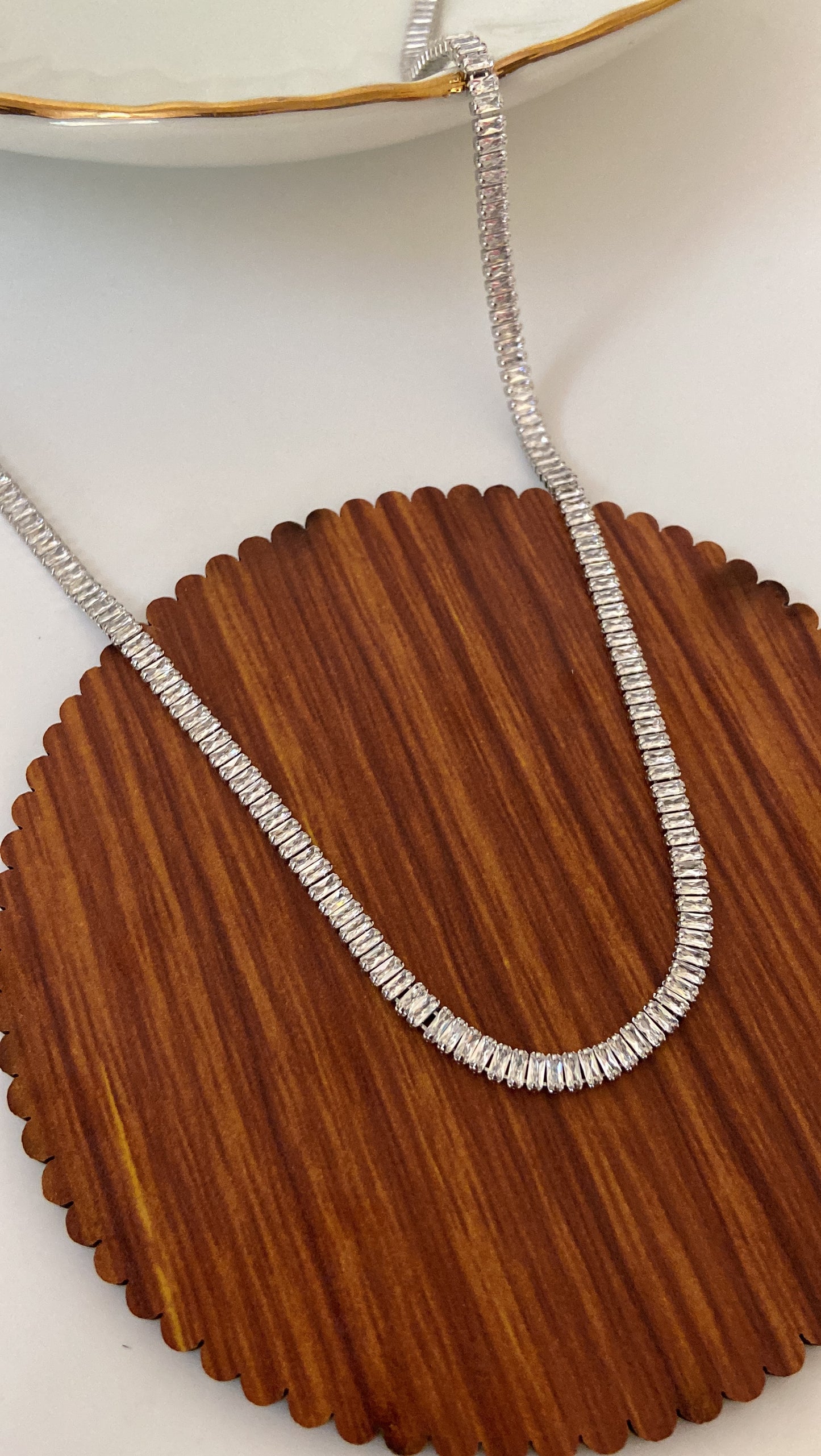Colar Silver Tennis Necklace