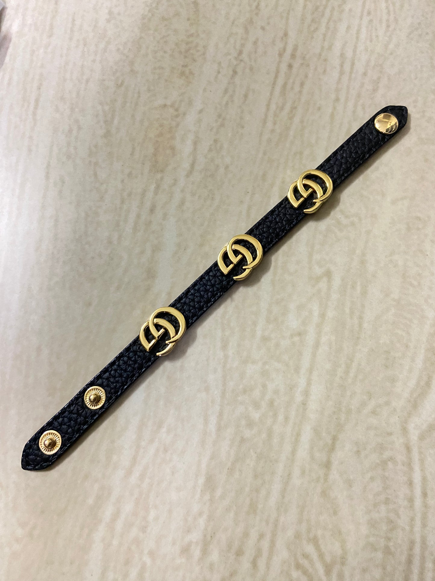 Classic GG Leather Belt Bracelet