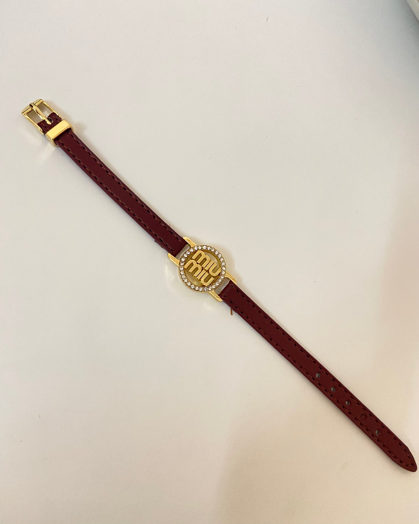 Classic MUMU Leather Belt Bracelet