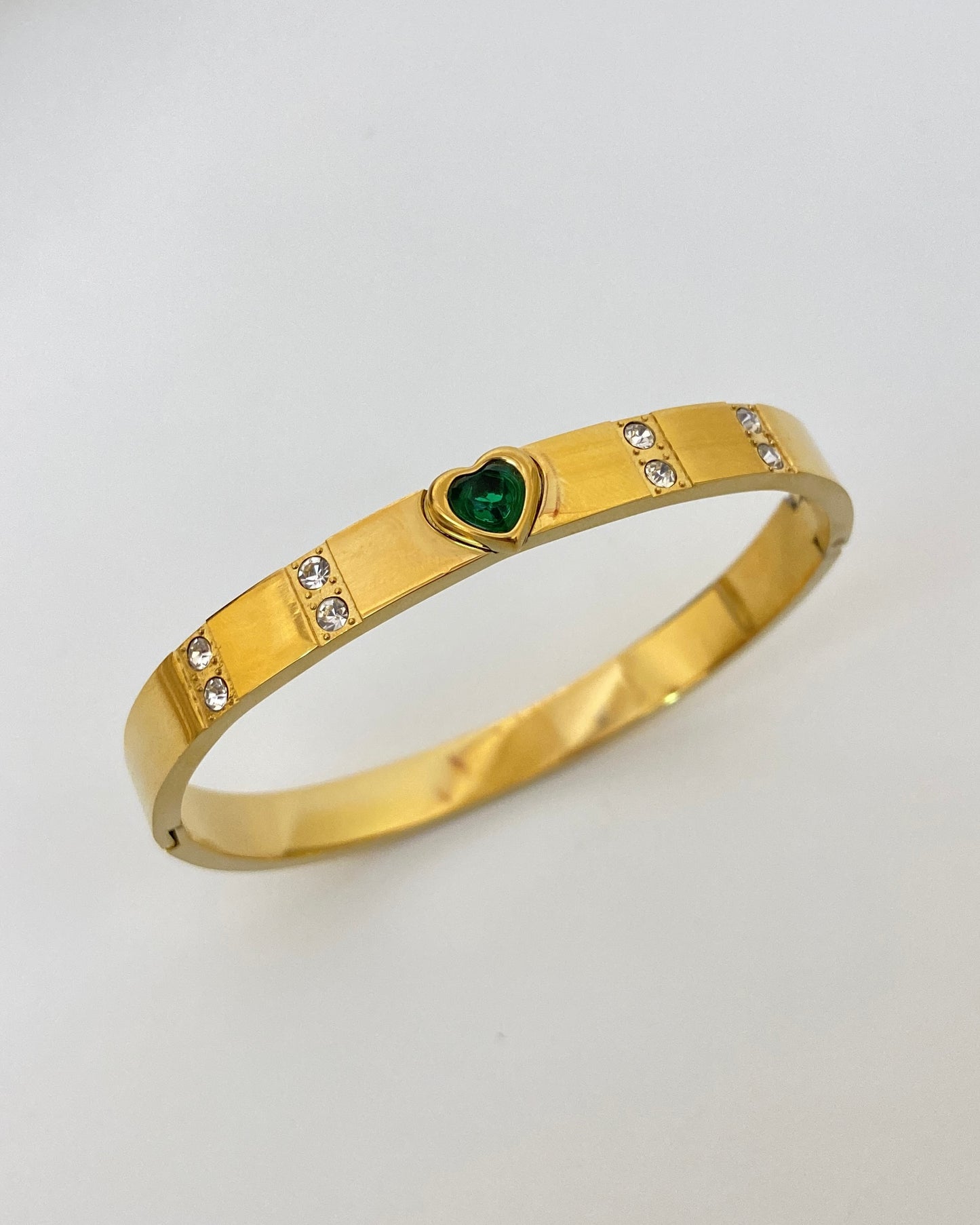 Emerald Heart Bracelet
