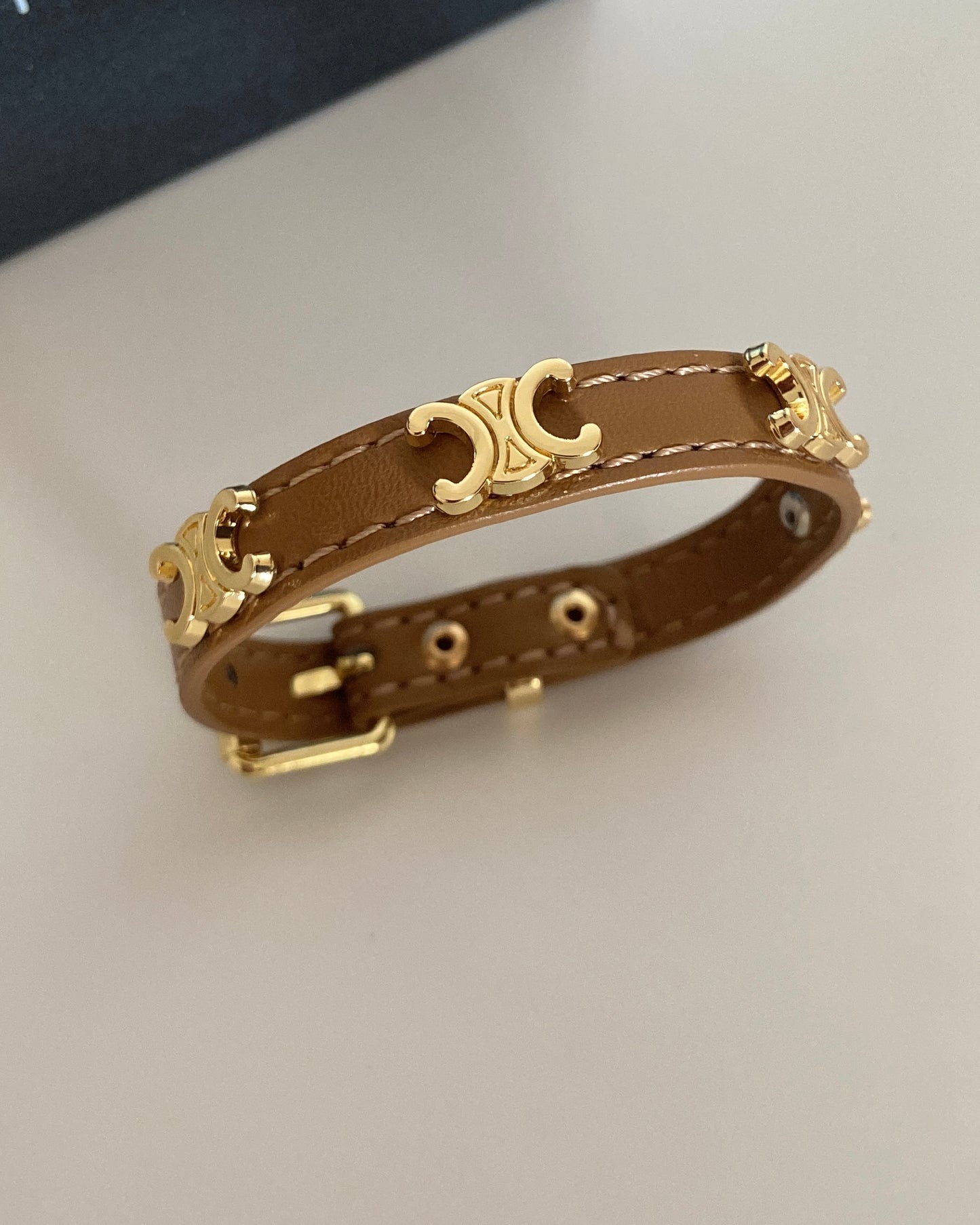 Cnt Leather Belt Bracelet