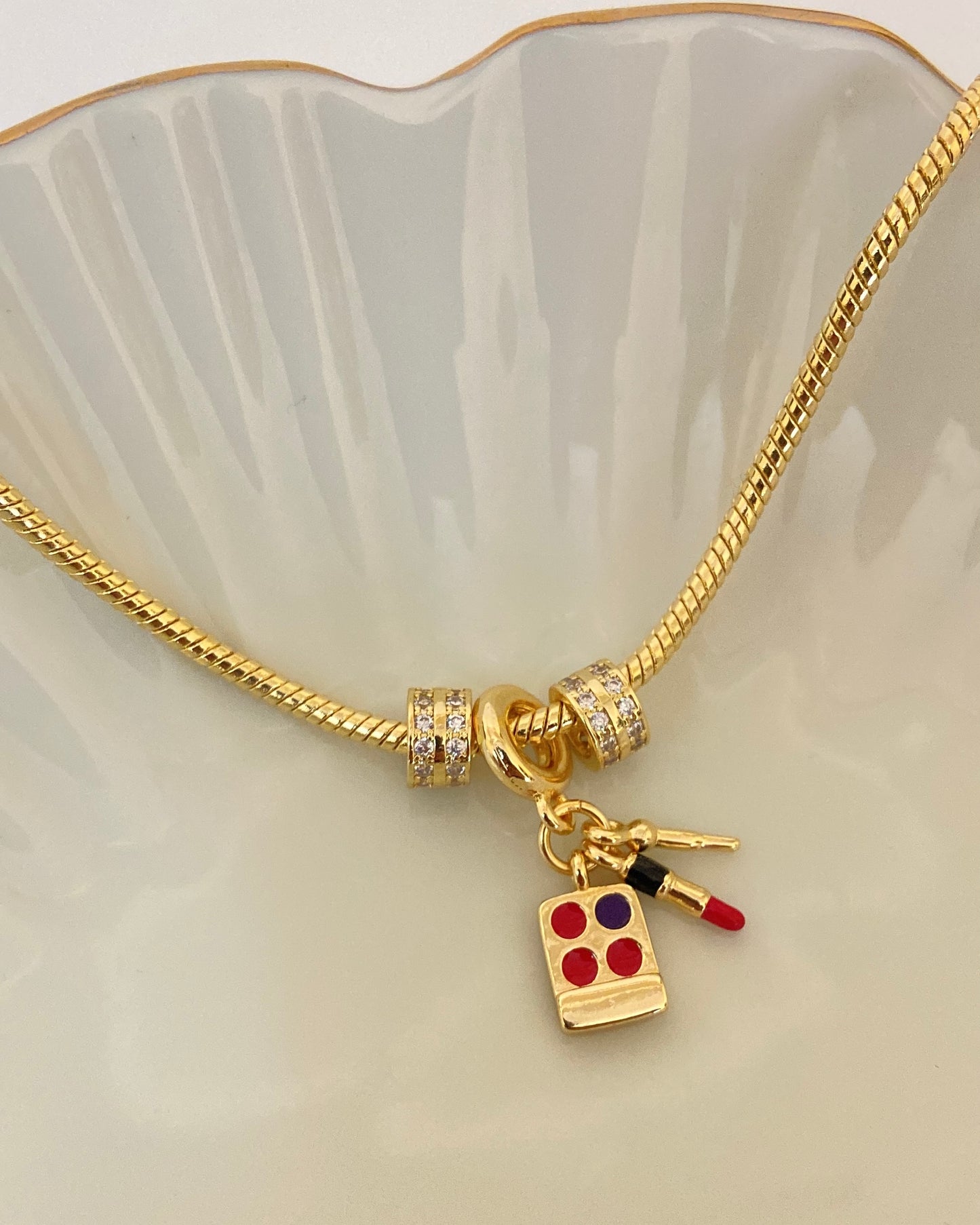 Makeup Charm Bracelet