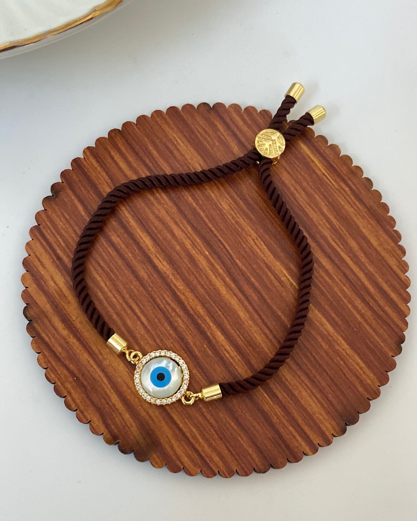 Round Evil Eye Thread Bracelet