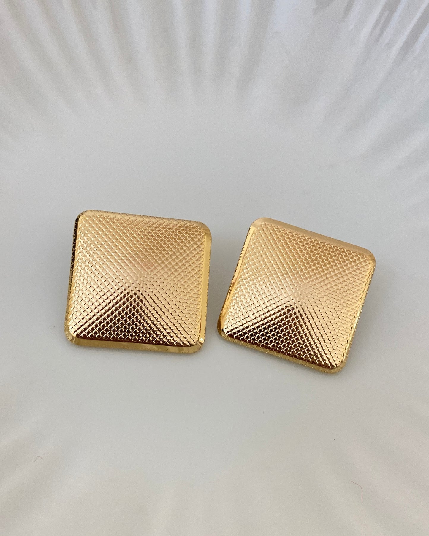 Square Gold Earrings