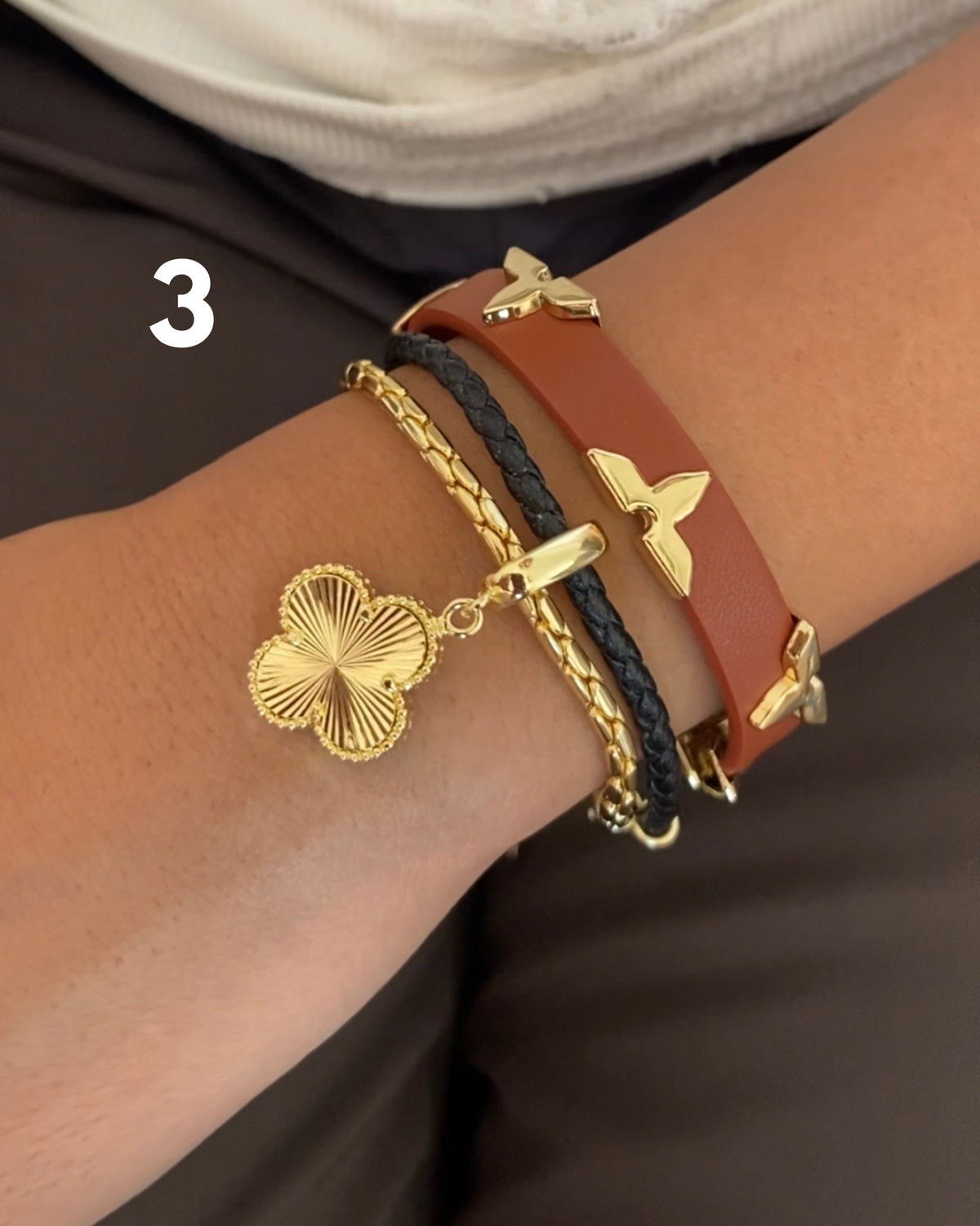 Clover & Lv Bracelet Stack (Set of 2)