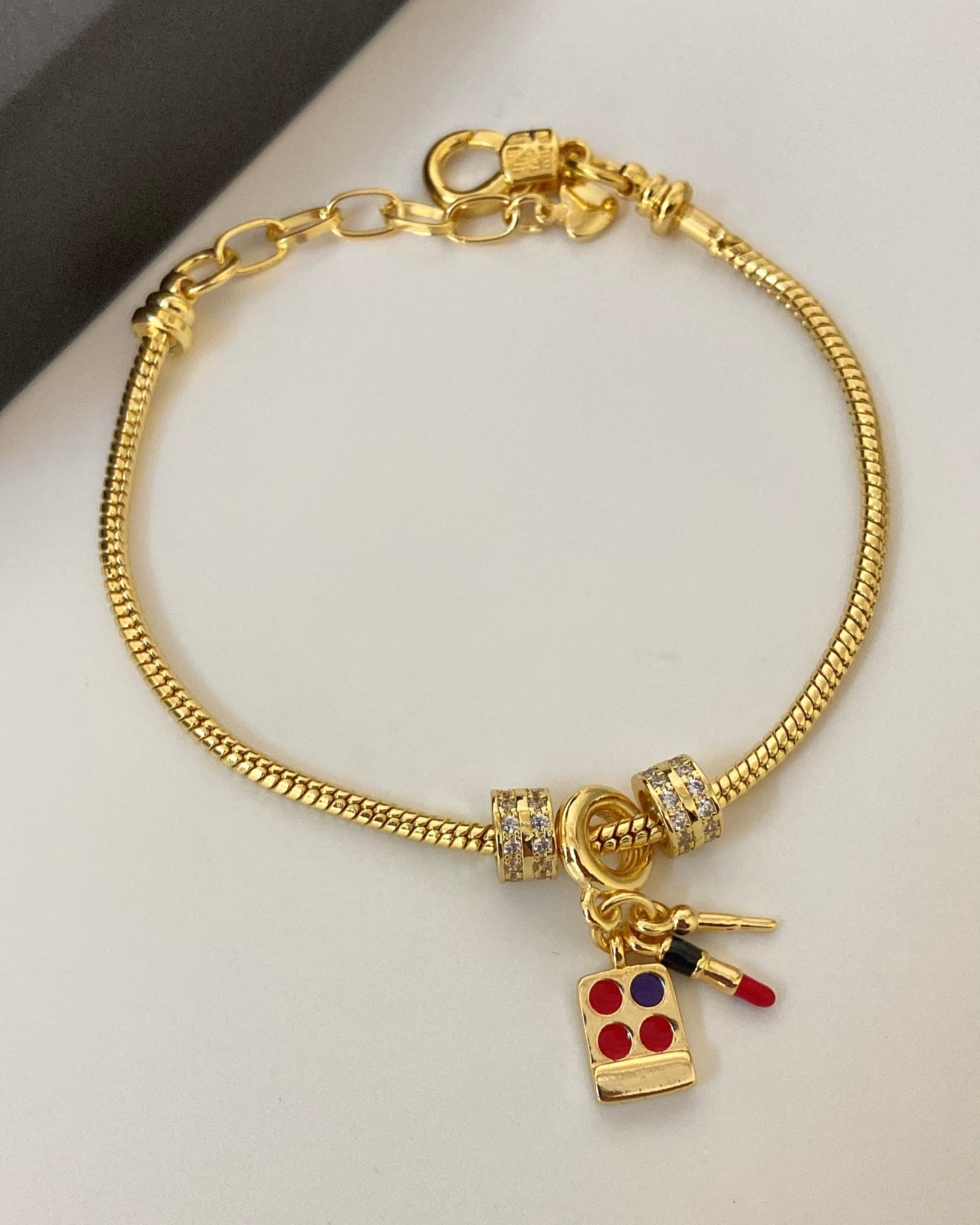 Makeup Charm Bracelet