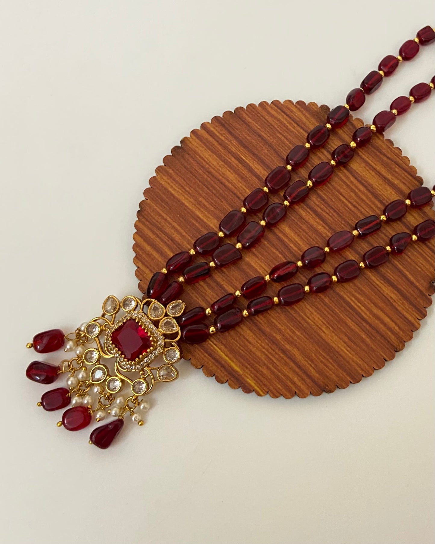 Victorian Ruby Mala