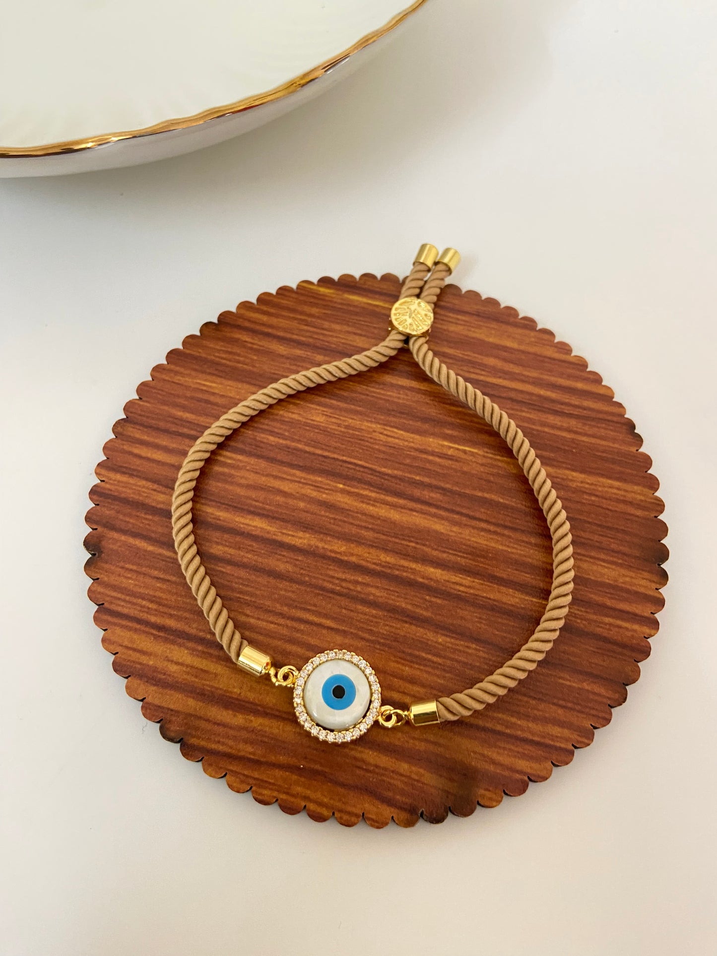 Round Evil Eye Thread Bracelet