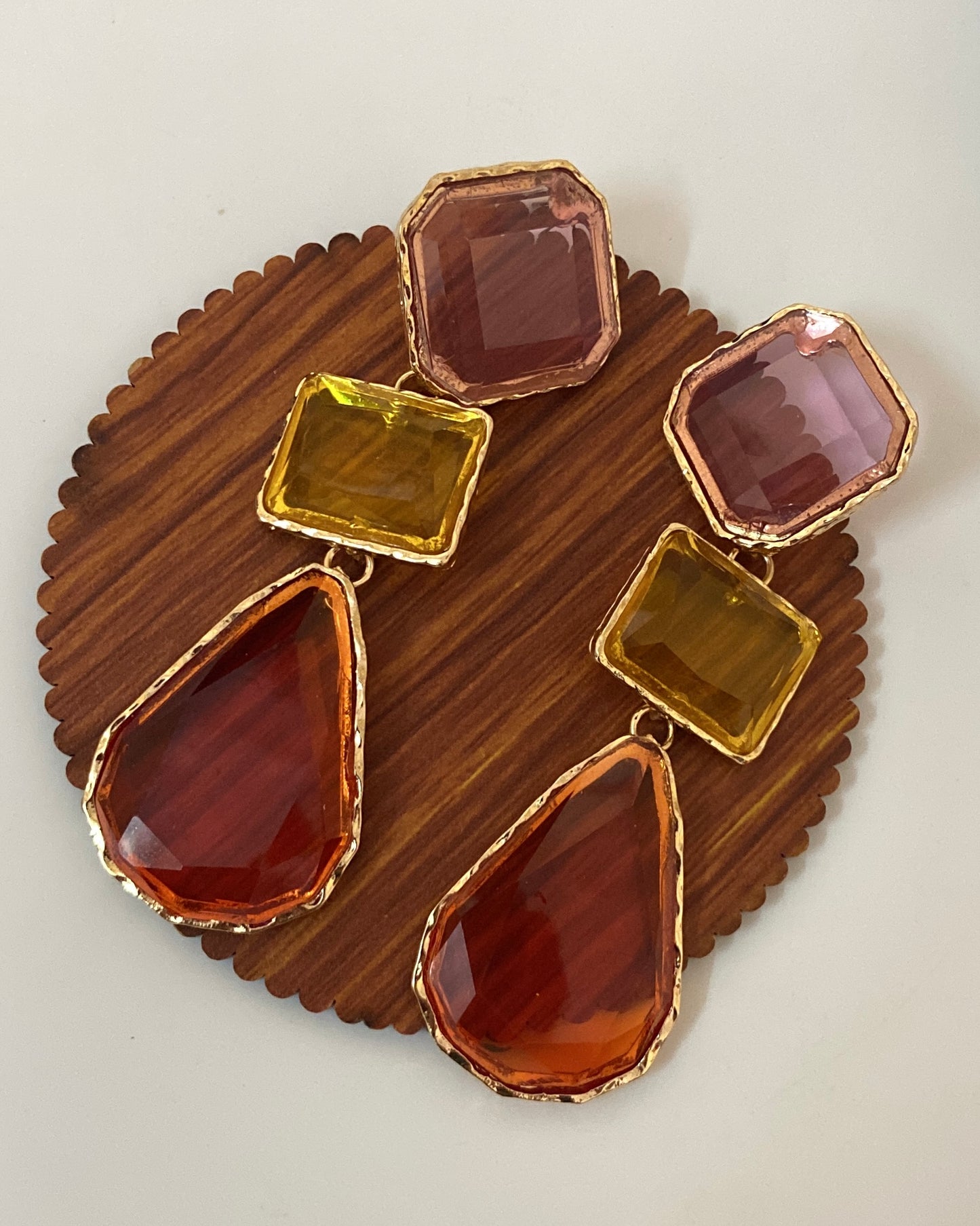 Multi Coloured Statement Earring