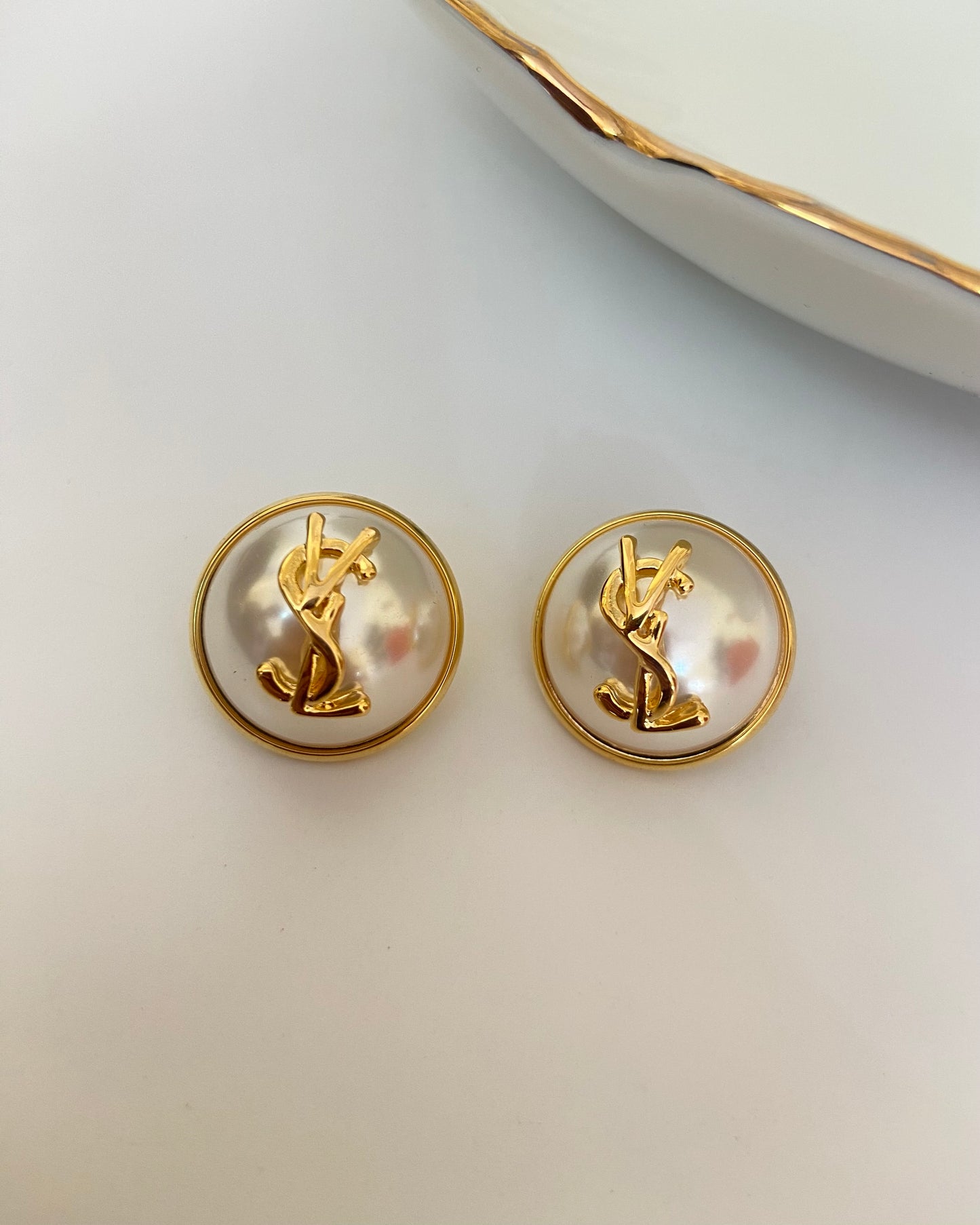 Pearl YSL Earring