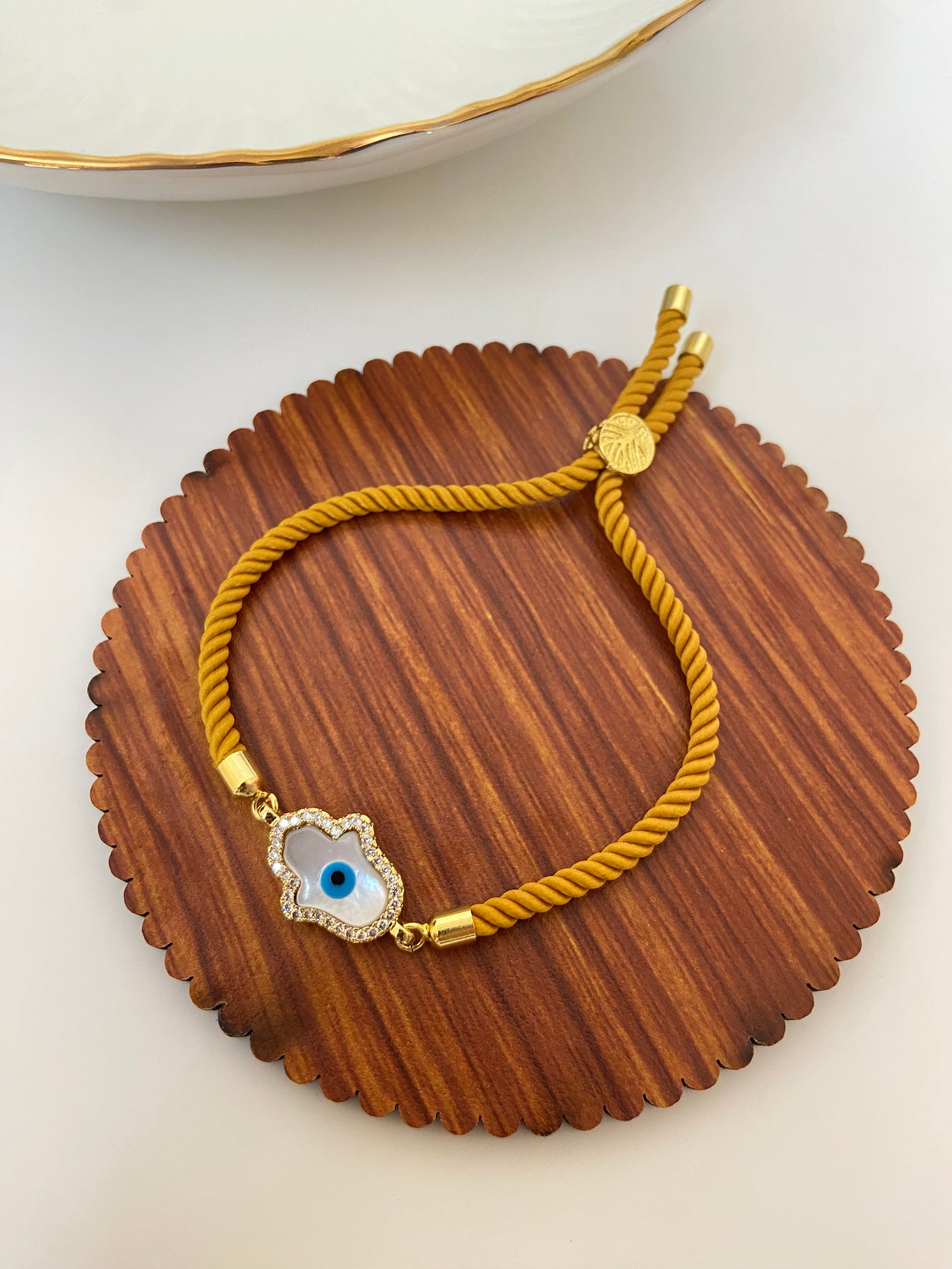 Hamsa Evil Eye Thread Bracelet