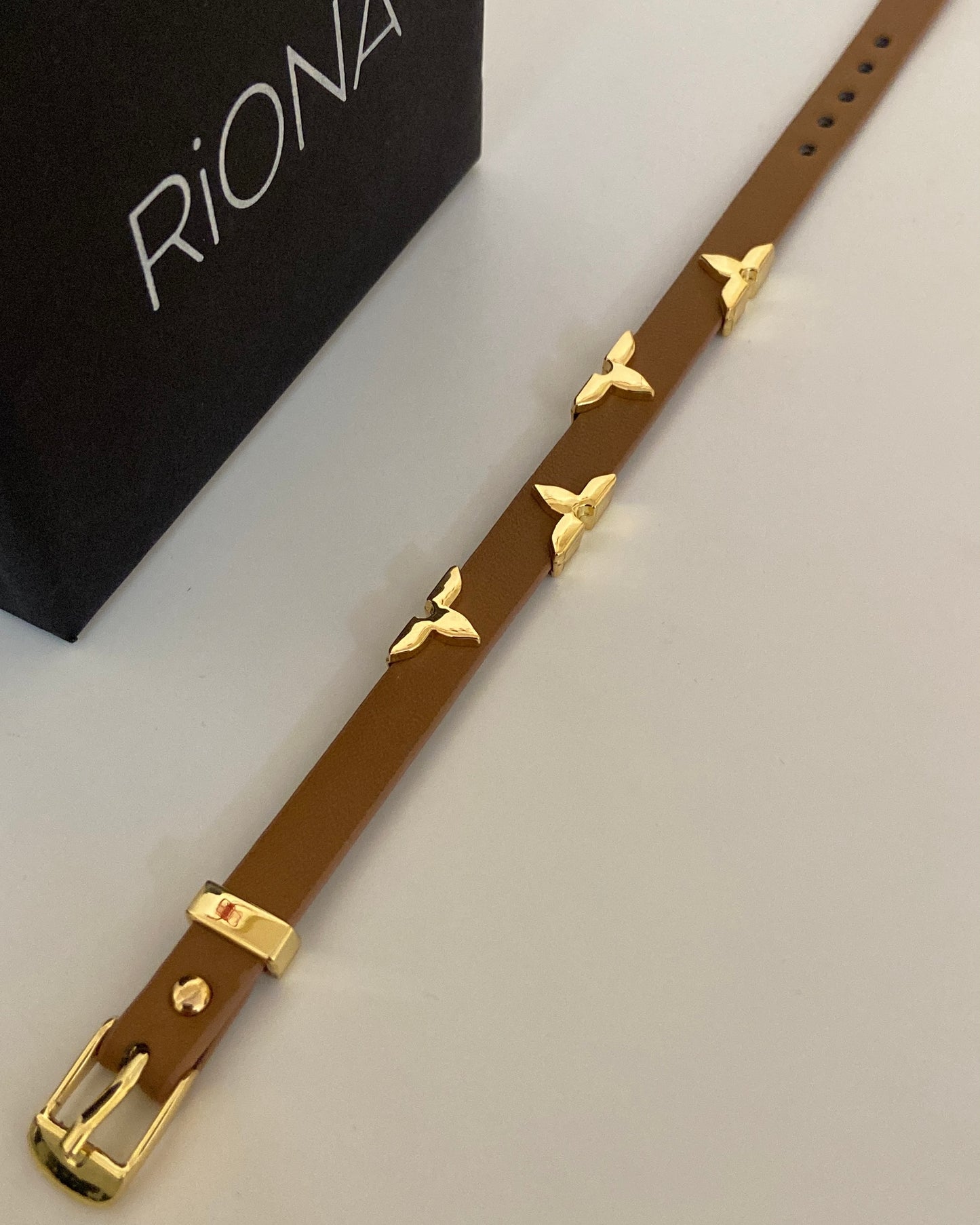 LVN Leather belt Bracelet