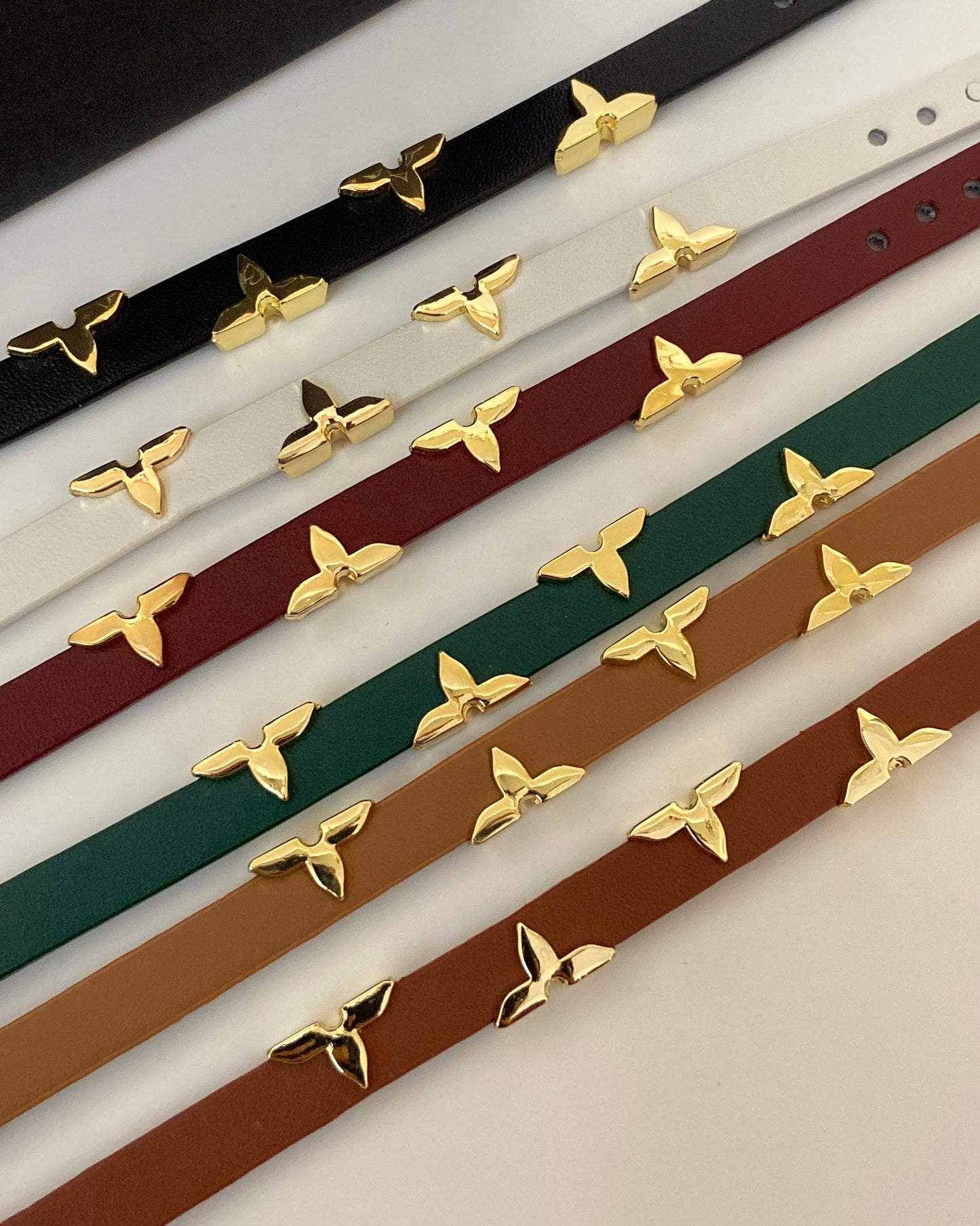 LVN Leather belt Bracelet