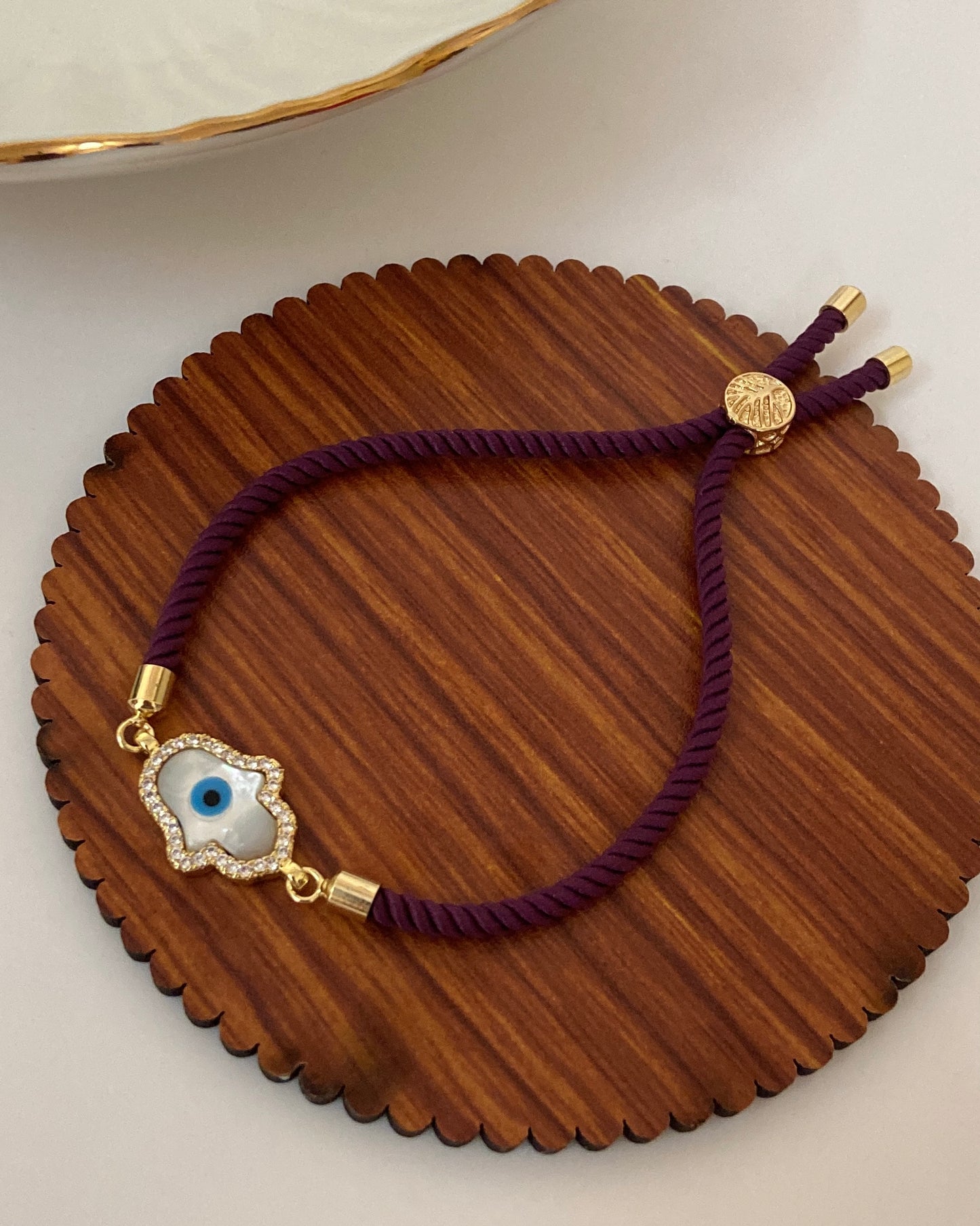 Hamsa Evil Eye Thread Bracelet
