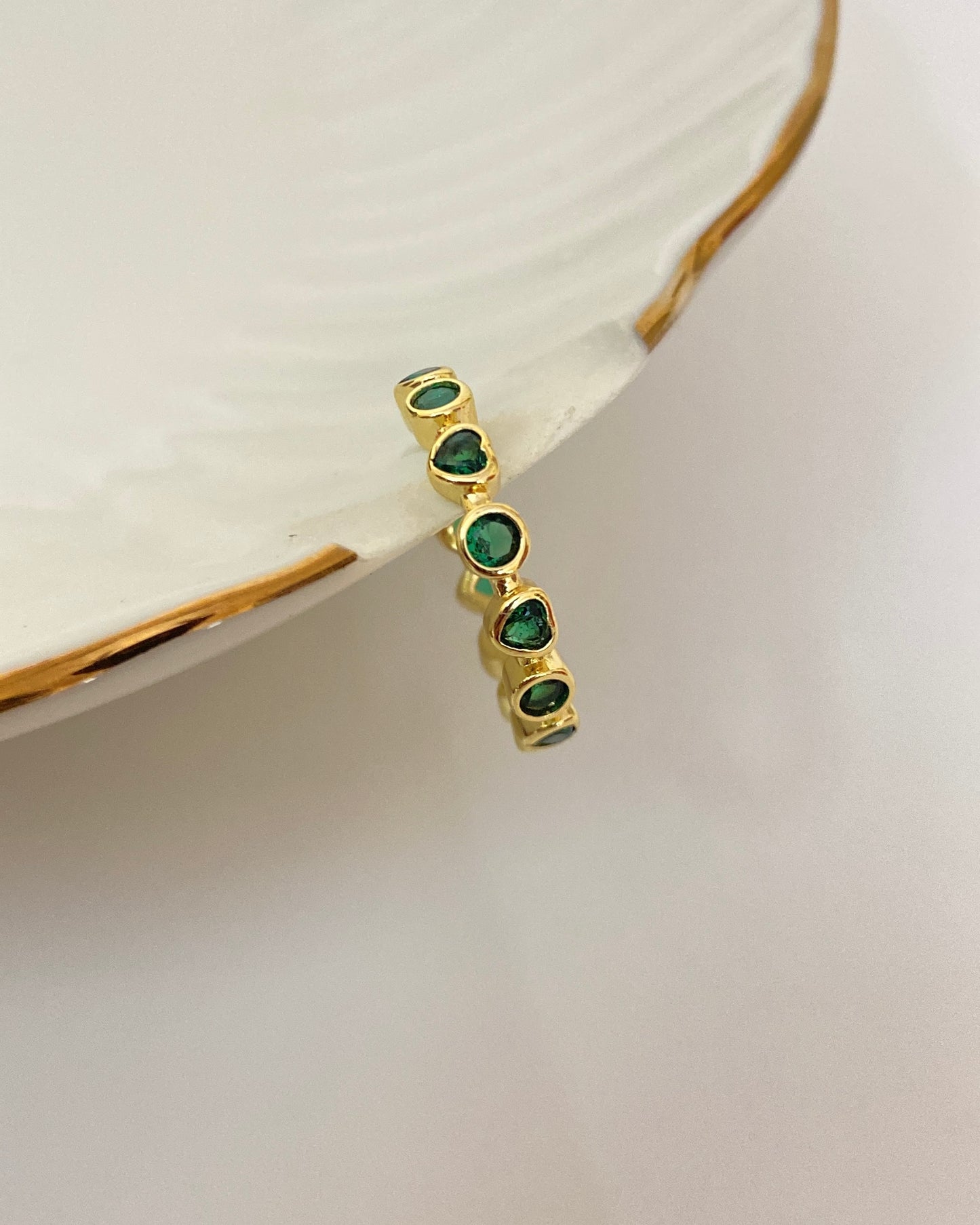Emerald Heart Ring