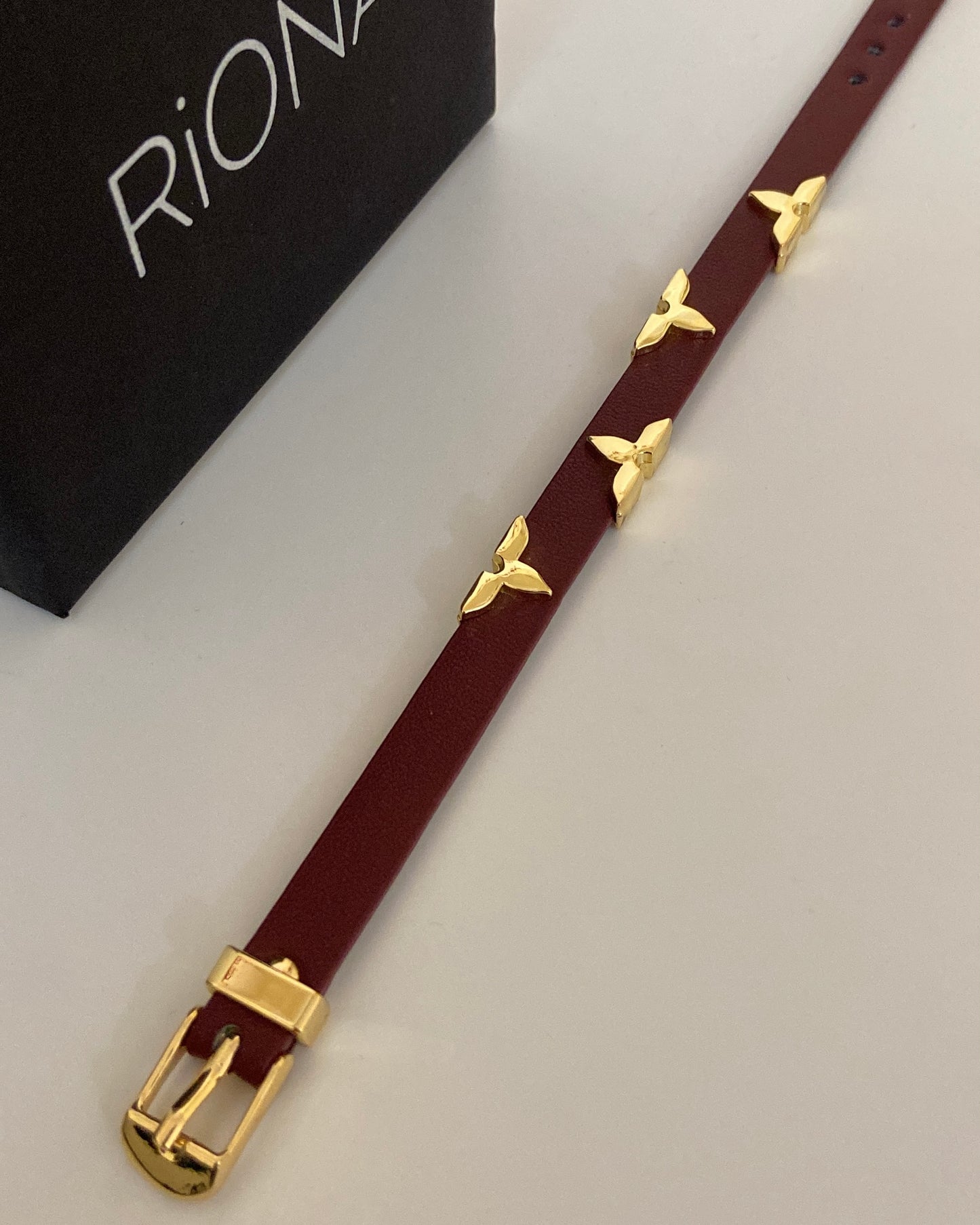 LVN Leather belt Bracelet