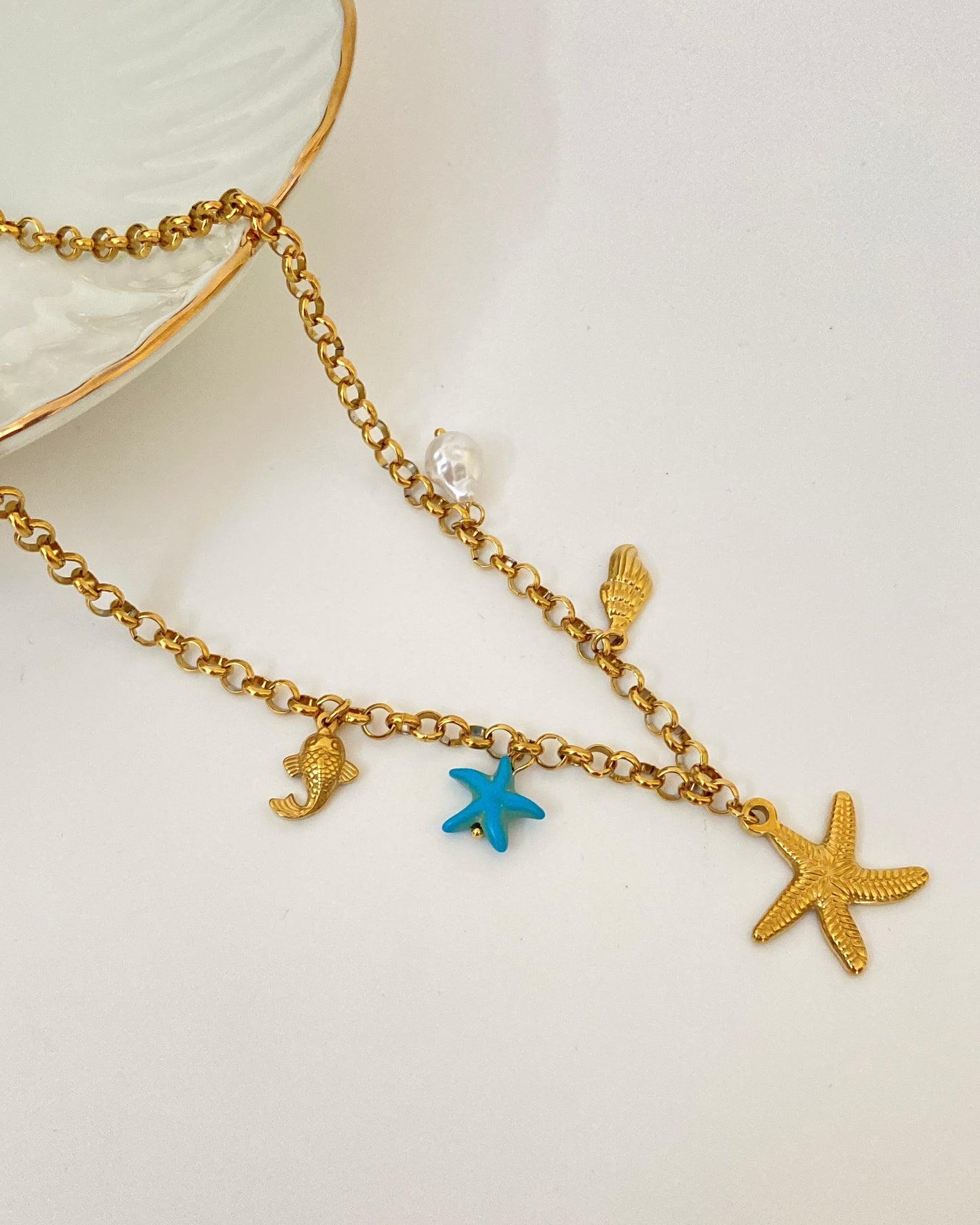 Starfish Charm Necklace
