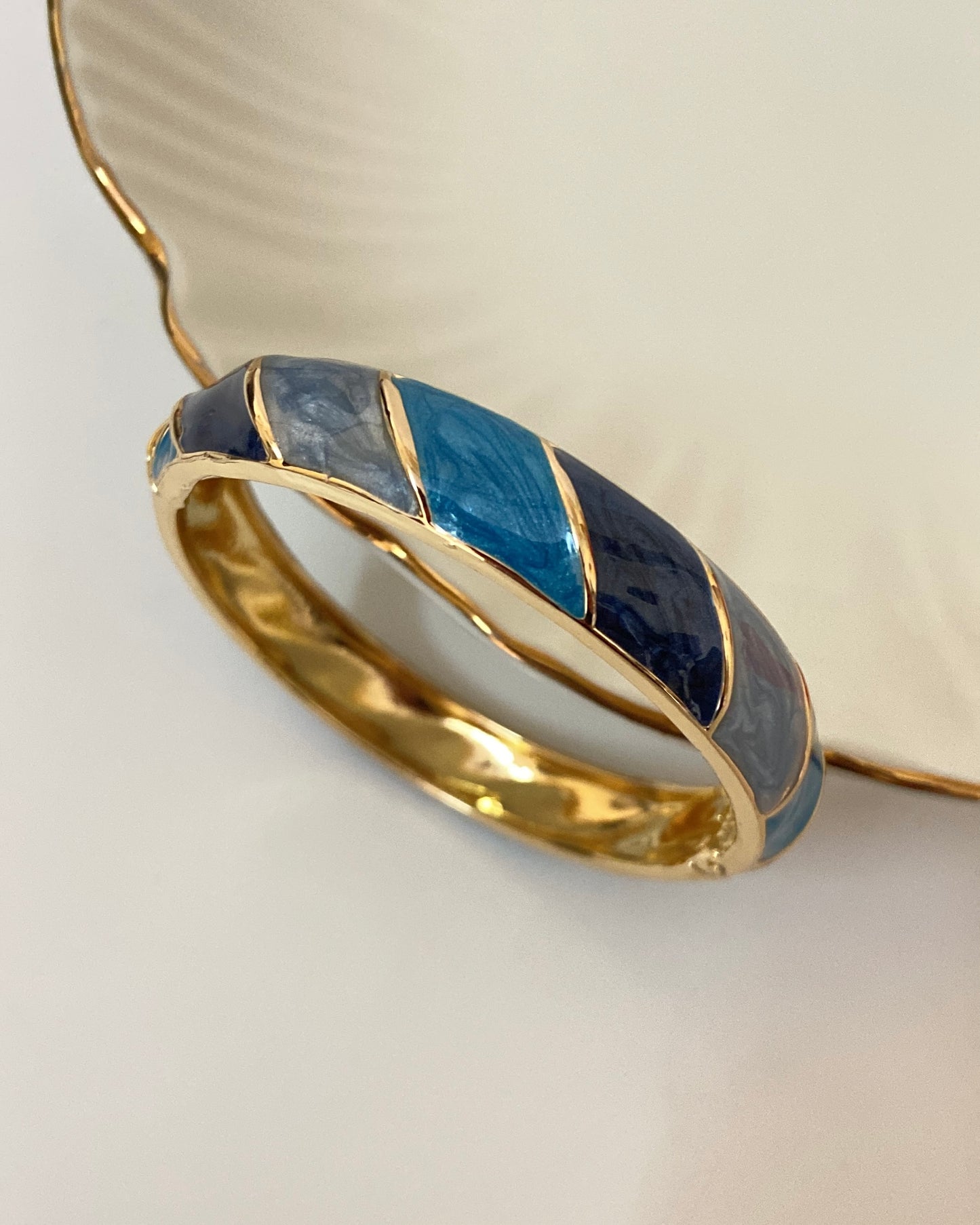 Blue Minakari Printed Bracelet