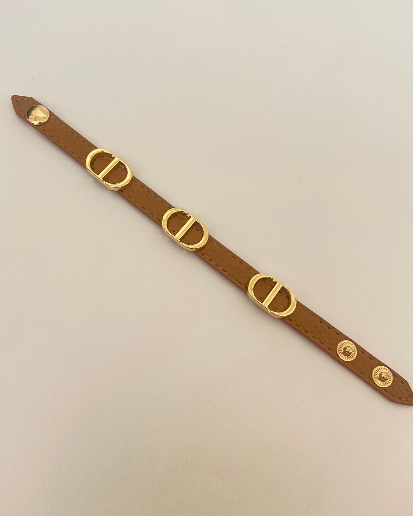 CD Leather belt Bracelet