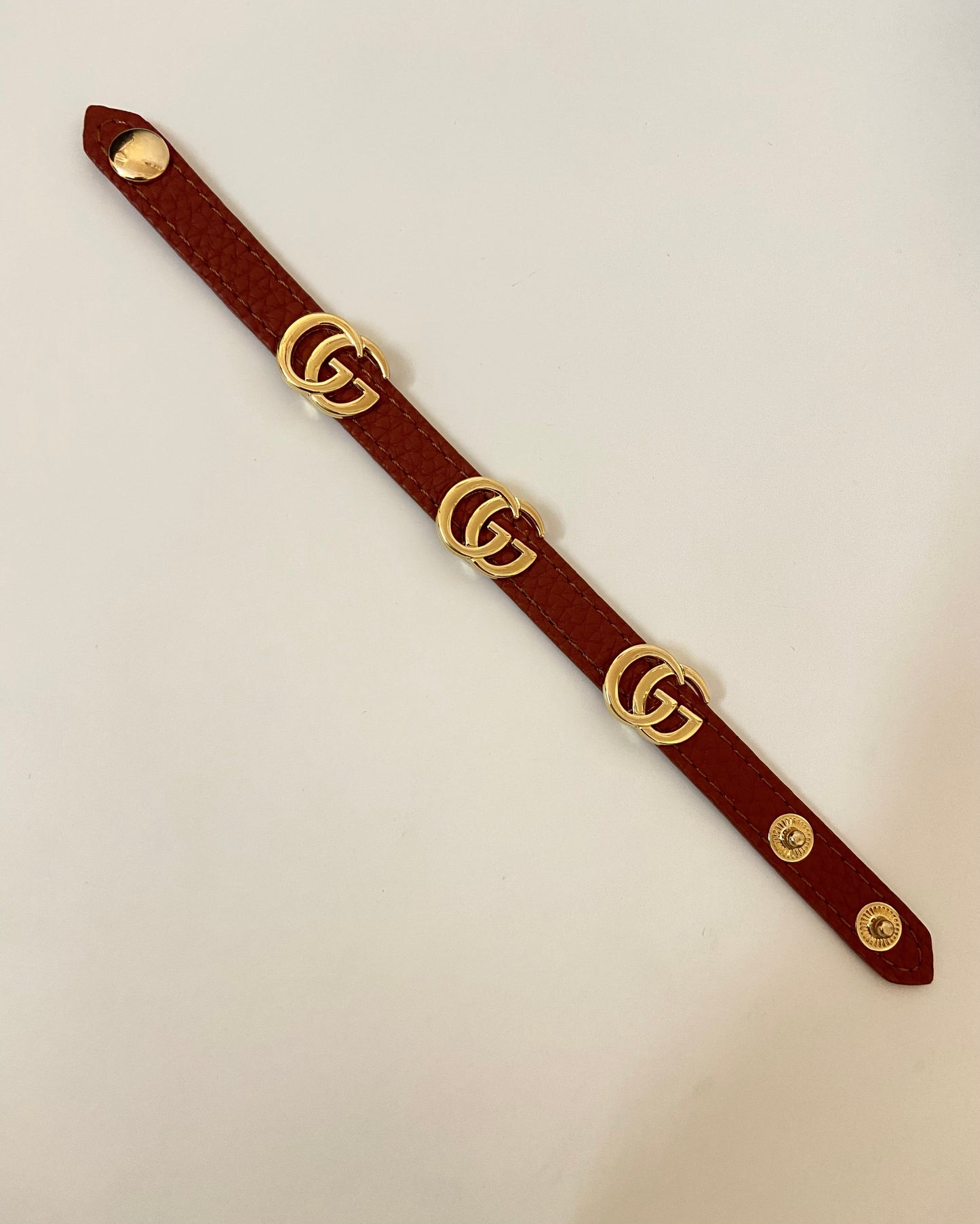 Classic GG Leather Belt Bracelet