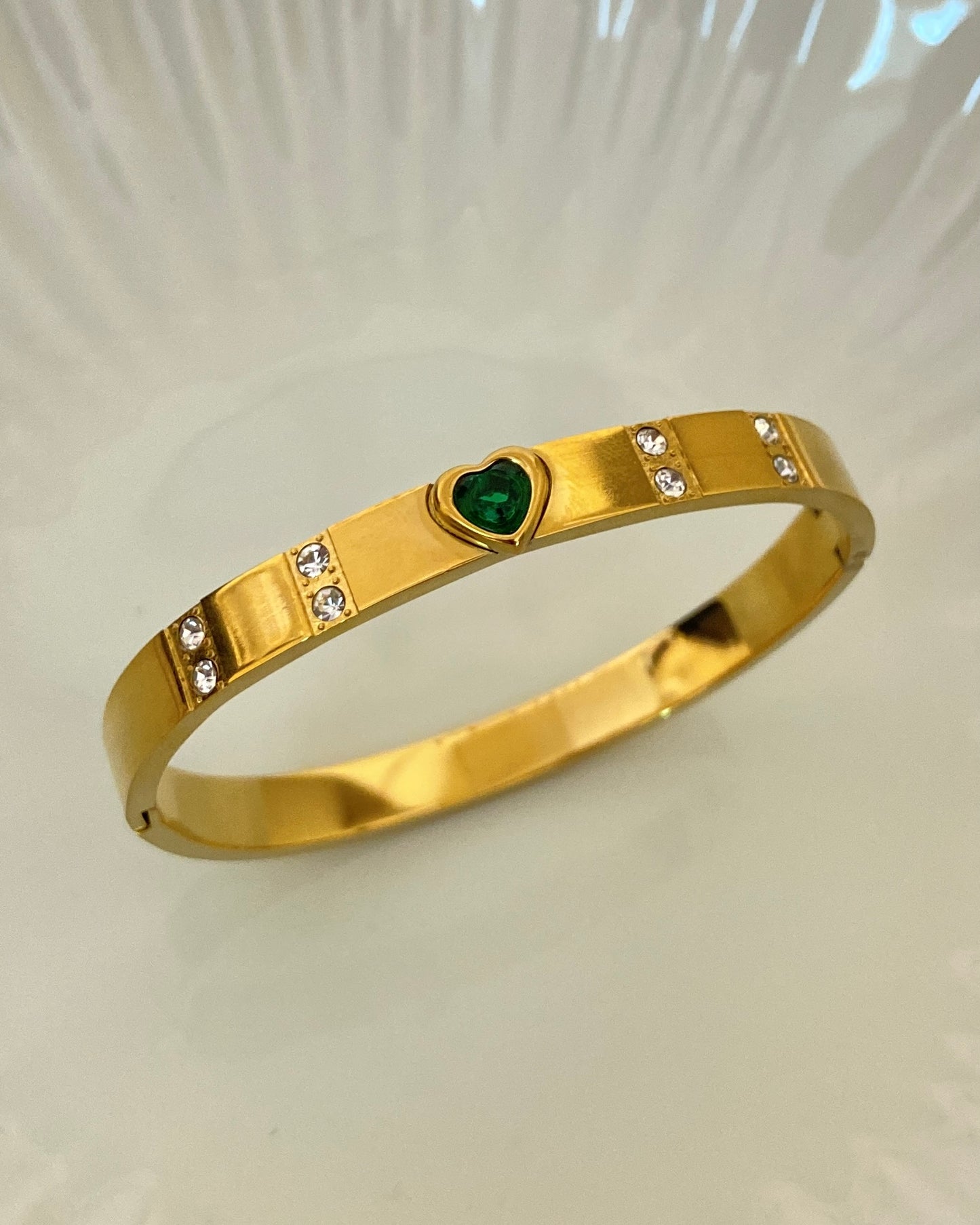 Emerald Heart Bracelet