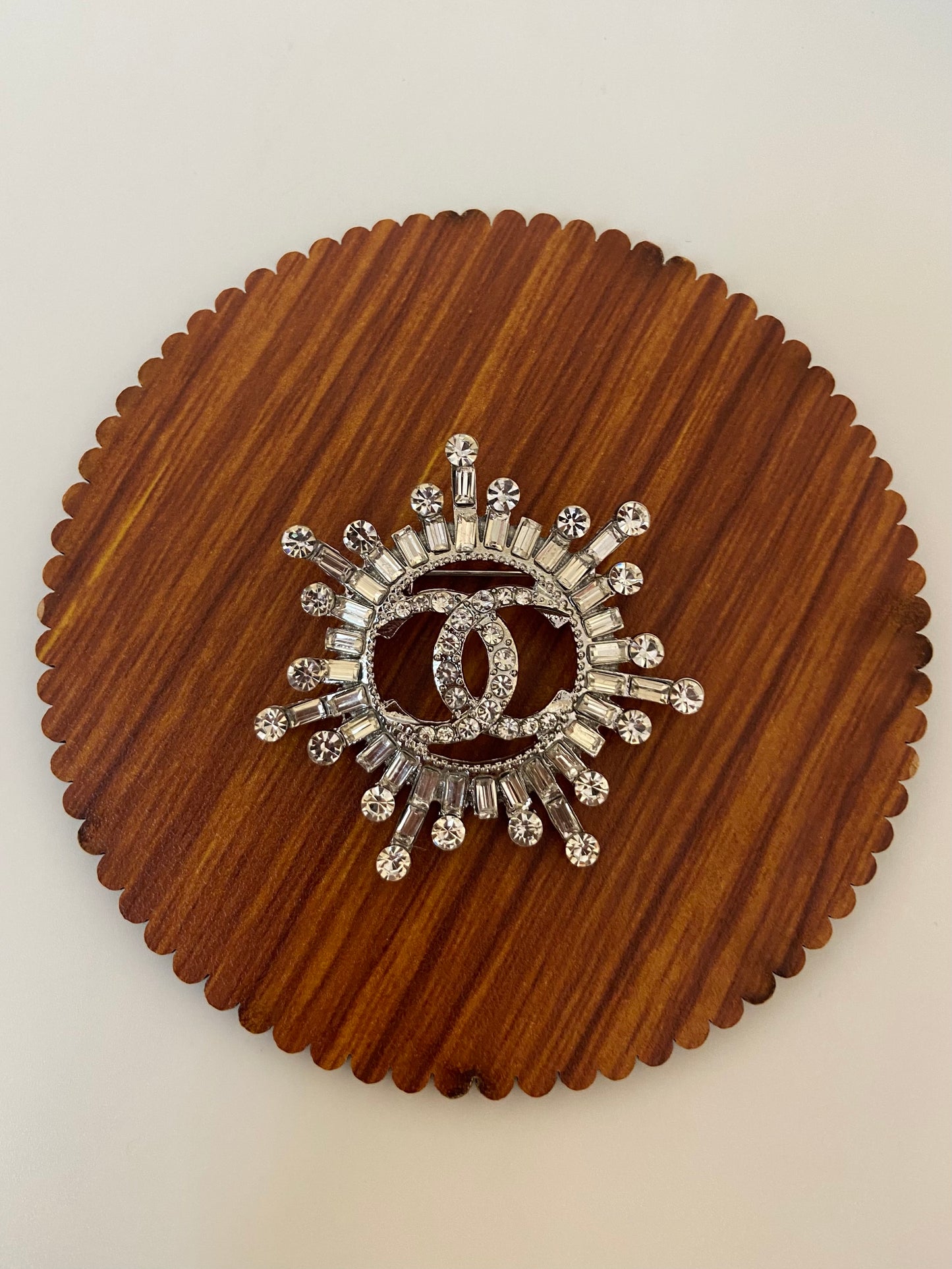 CC studded Brooch