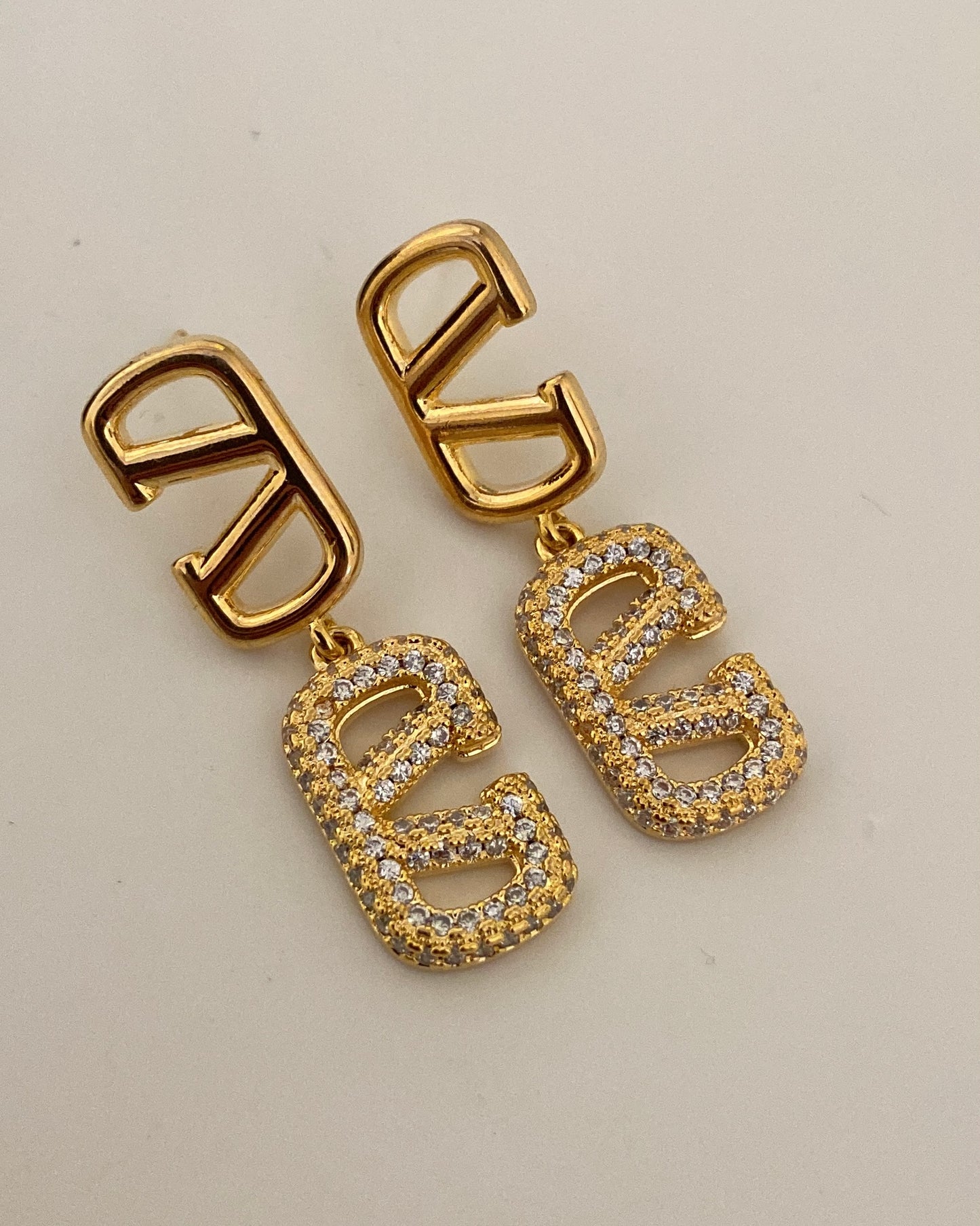 V Embellished Earring
