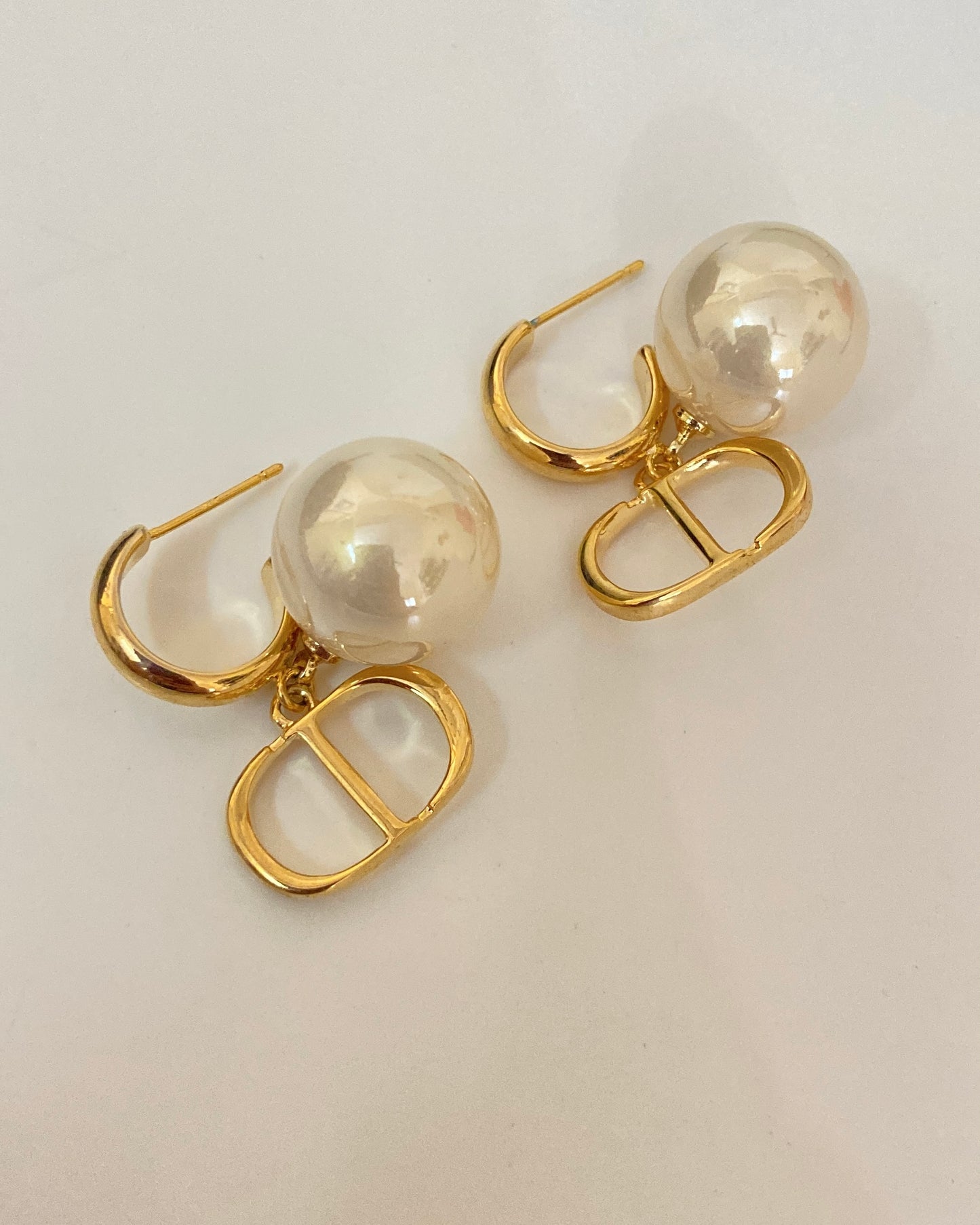 Pearl CD Drop Earring