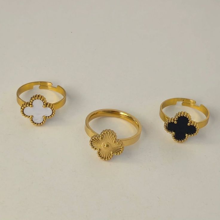 Clover Adjustable Ring
