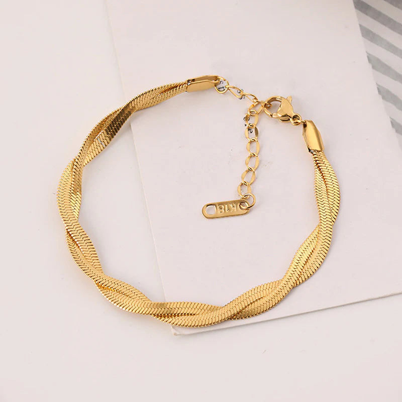Twisted Snake Chain Bracelet