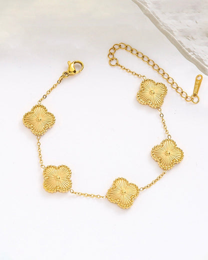 Gold Clover Bracelet