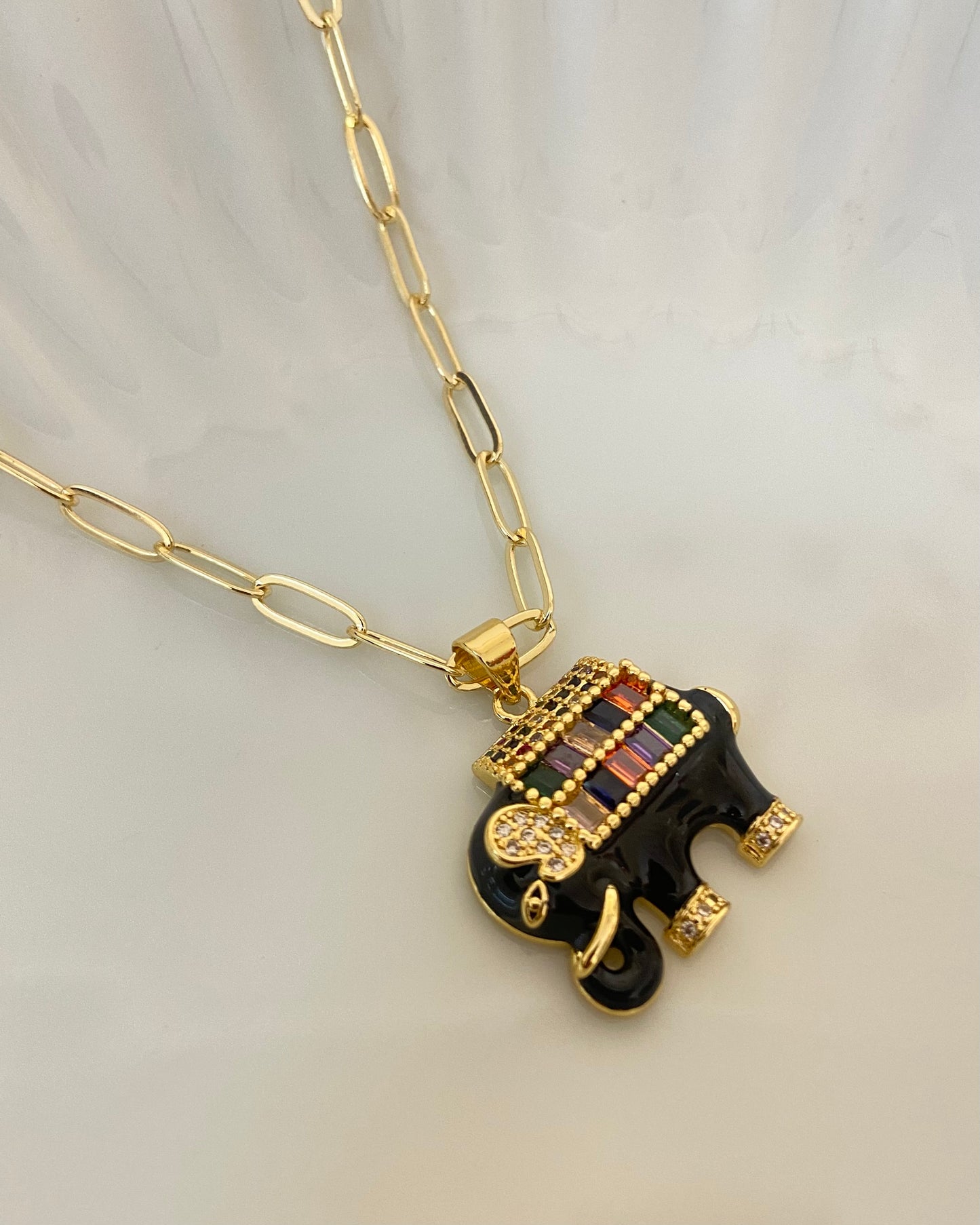 Black Elephanta Necklace