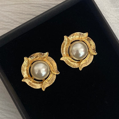 Faux Pearl Earring