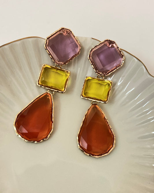 Multi Coloured Statement Earring