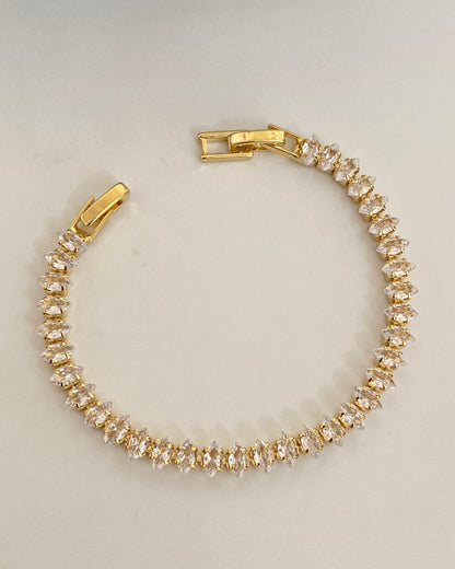 Quinal Gold Tennis Bracelet