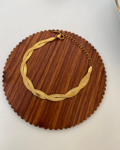 Twisted Snake Chain Bracelet