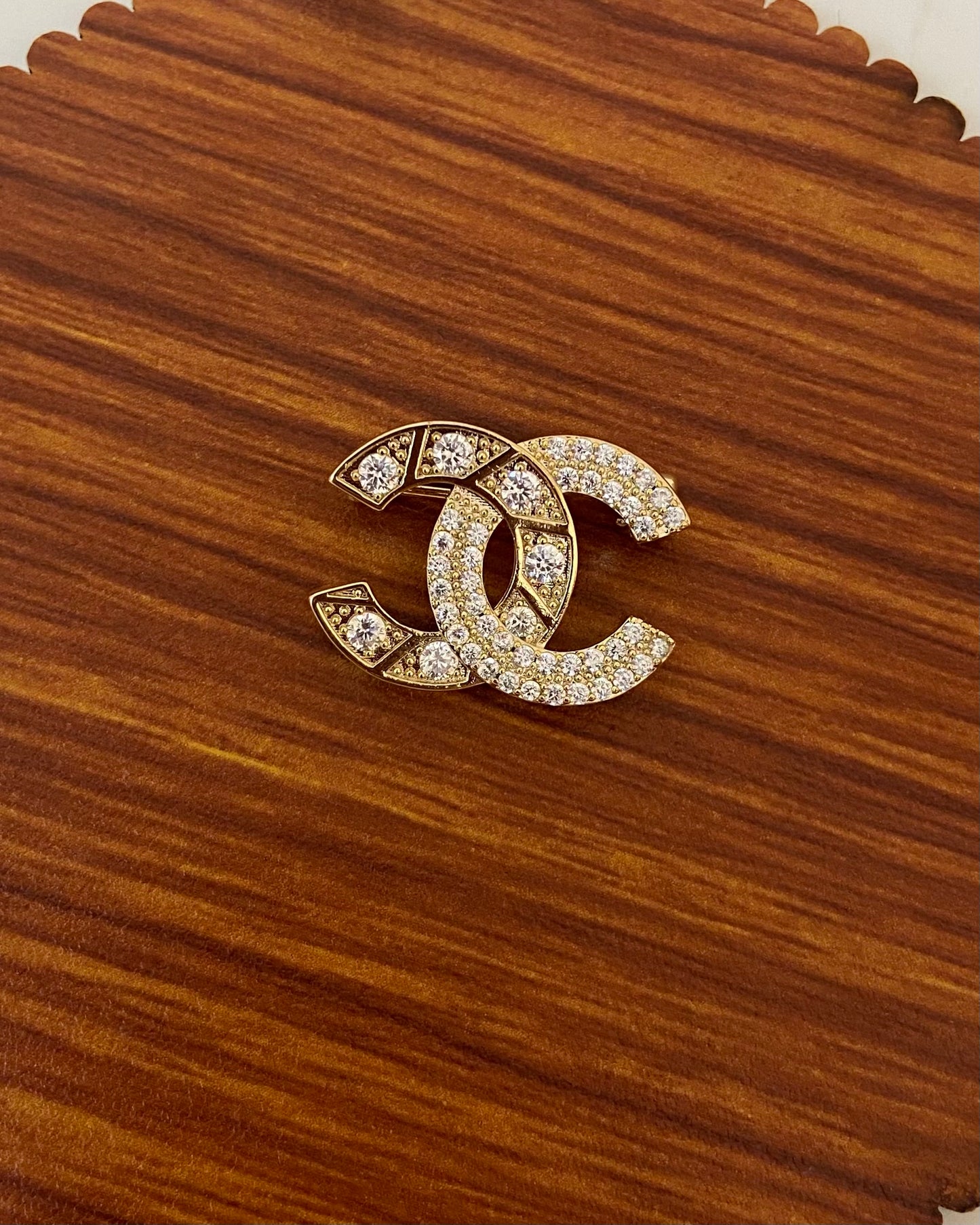 CC dual design Brooch
