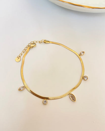 Crystal Snack Chain Bracelet